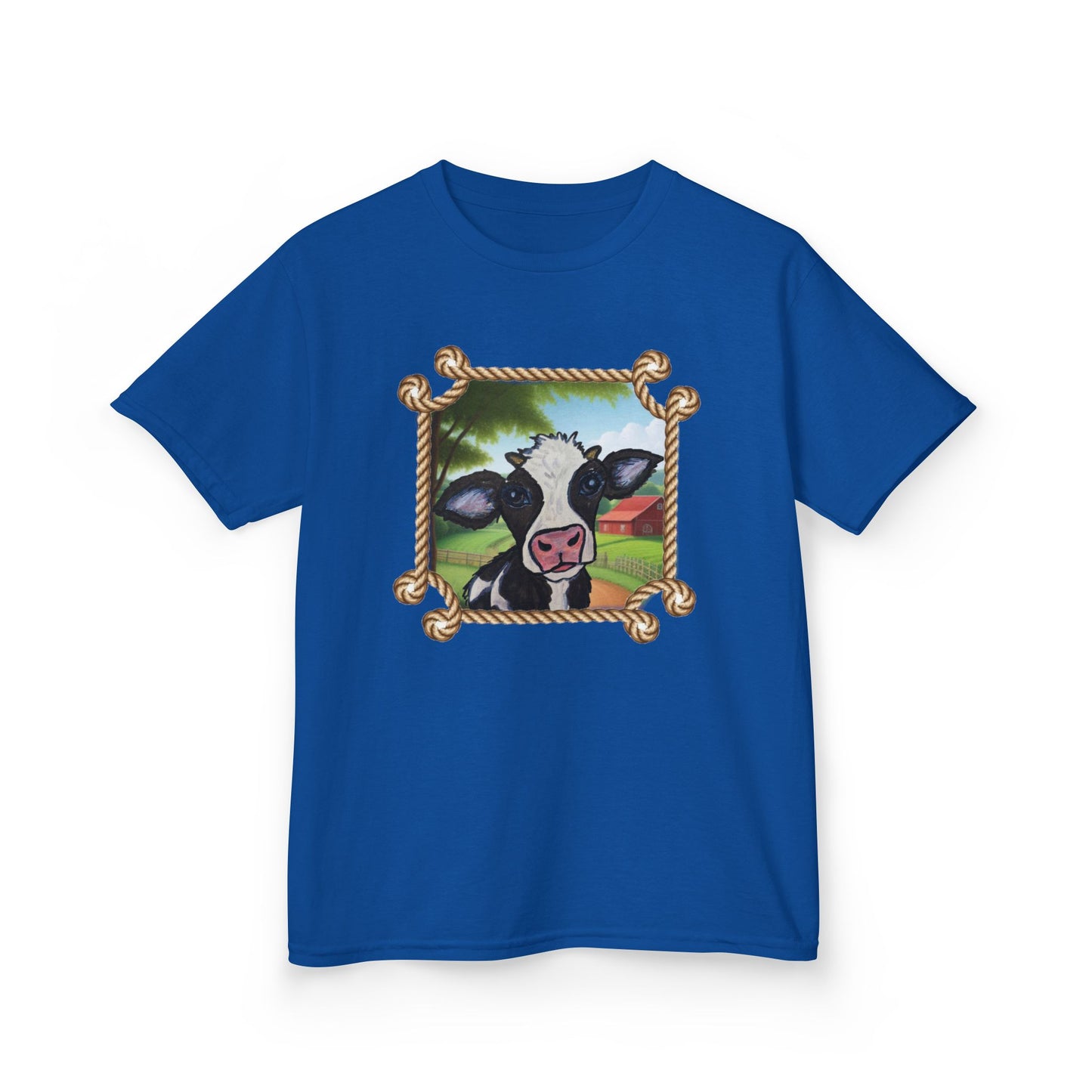 Cute Cow Kids Tee - Fun Farm Animal Graphic T-Shirt