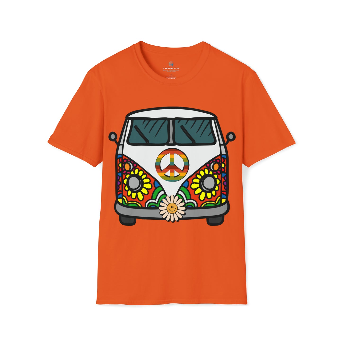 Hippie Peace Van - Unisex Softstyle T-Shirt