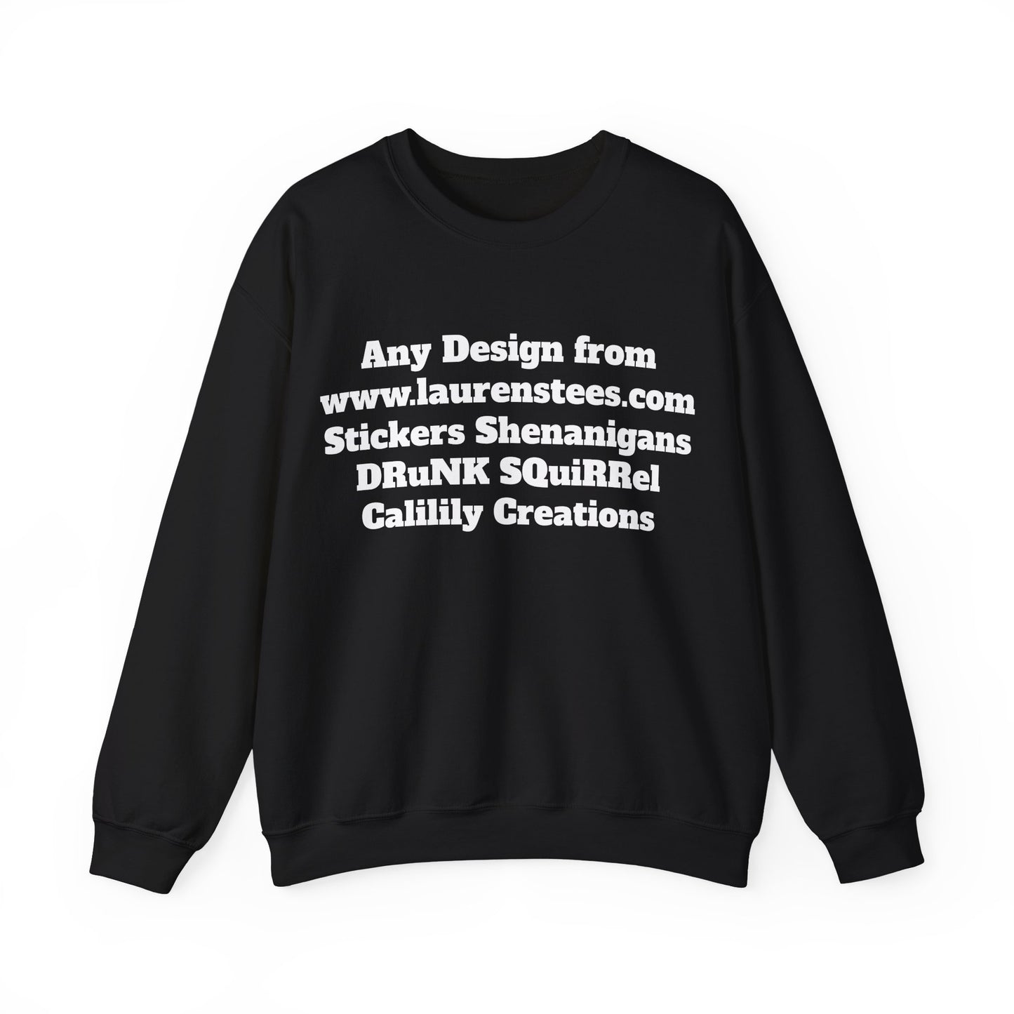 Custom or Any design on site FRONT & BACK DESIGNS - Unisex Heavy Blend™ Crewneck Sweatshirt