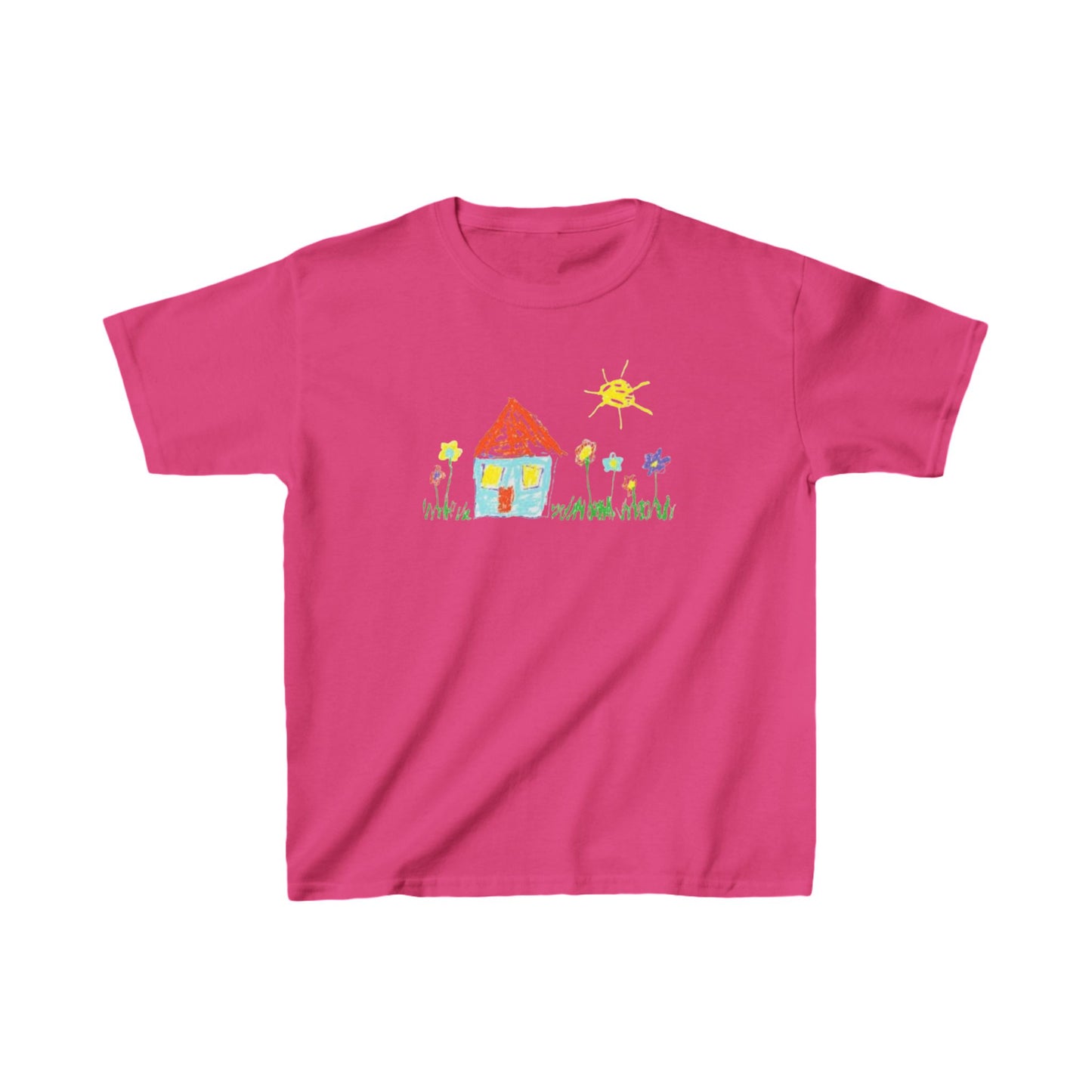 Your Childs Art on a Shirt - Kids Heavy Cotton™ Tee