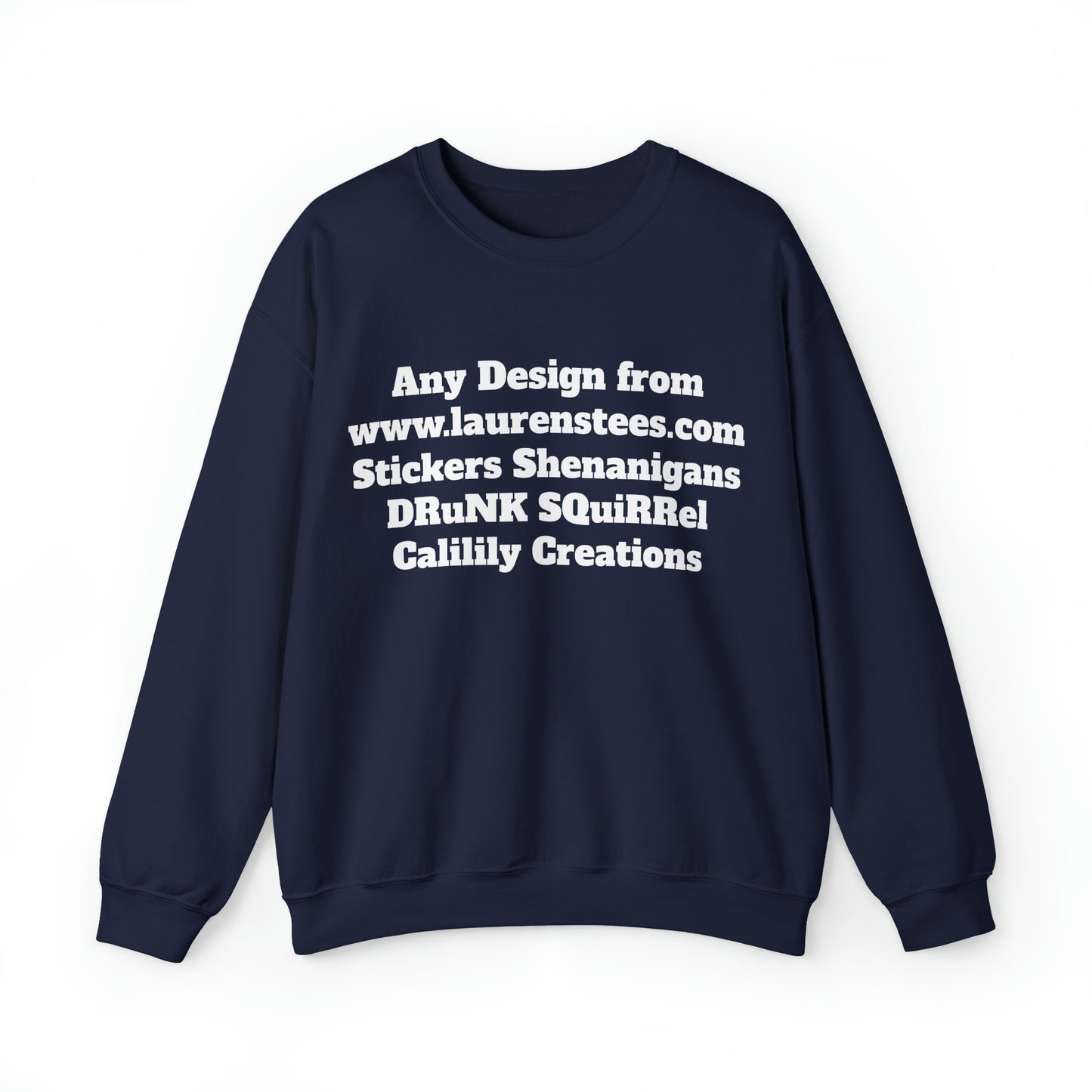 Custom or Any design on site (One side design) - Unisex Heavy Blend™ Crewneck Sweatshirt