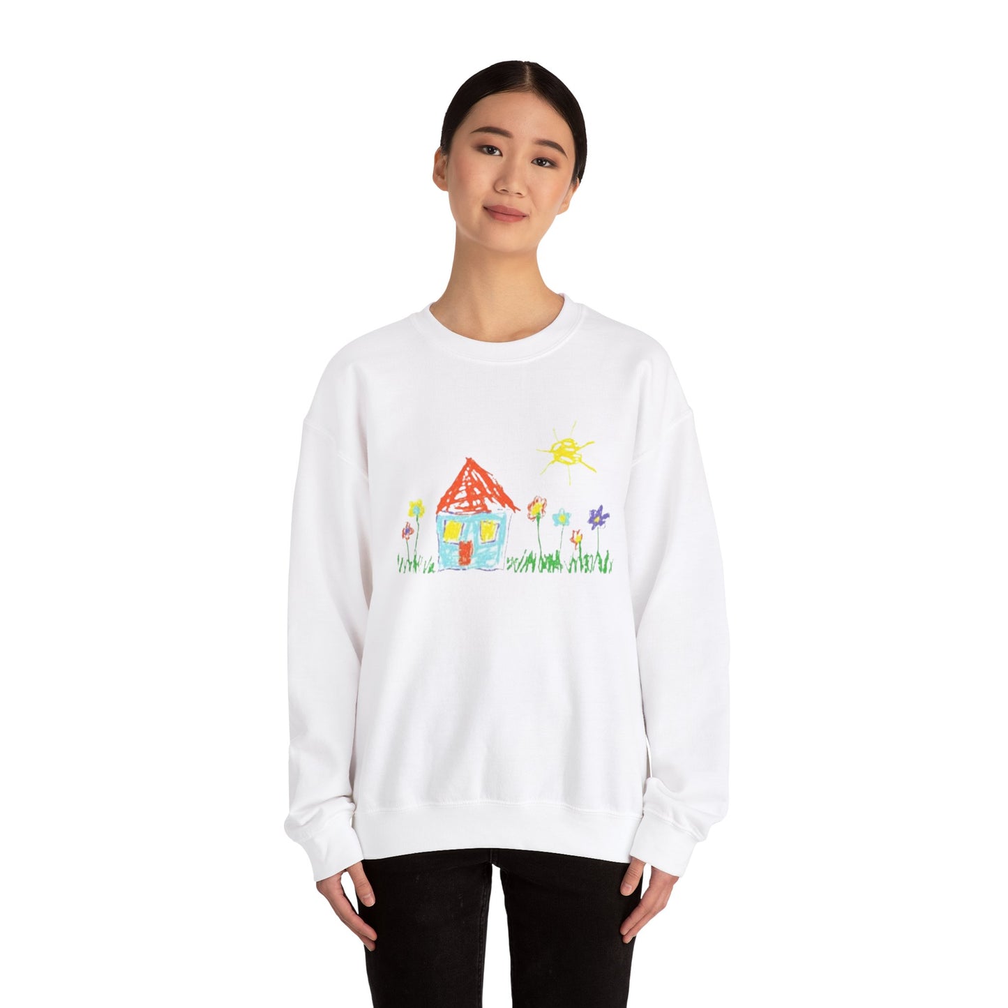 Your Child’s Art on a Shirt - Unisex Heavy Blend™ Crewneck Sweatshirt