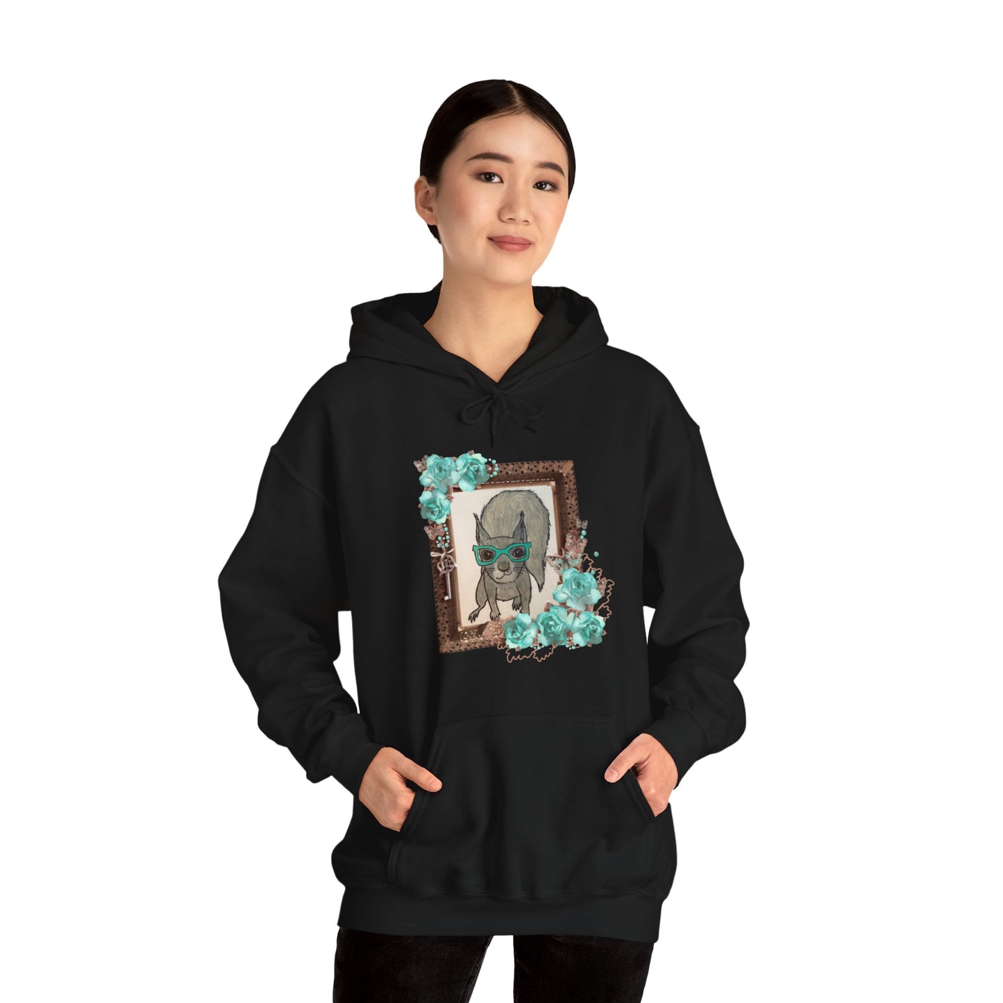 Portrait of a Squirrel - Unisex Heavy Blend™ Hooded Sweatshirt