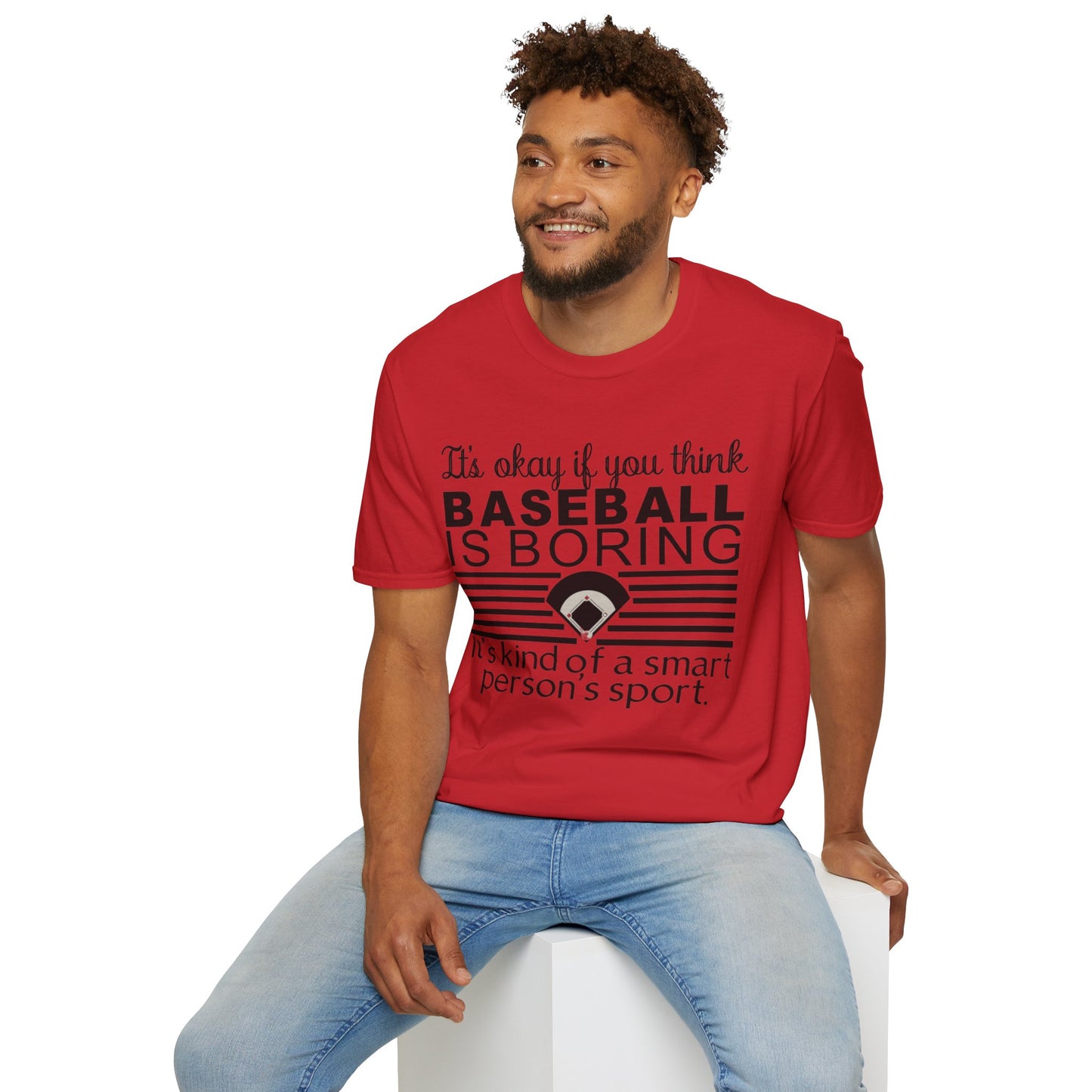 Baseballs Boring - Unisex Softstyle T-Shirt