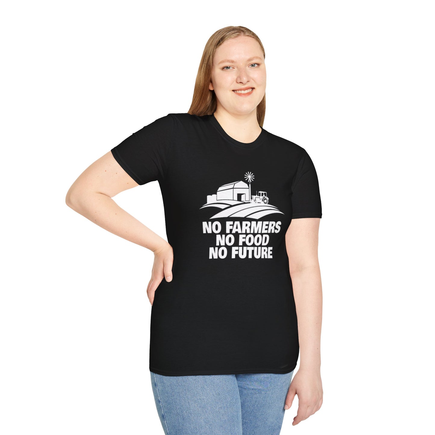 No Farmer No Food No Future - Unisex Softstyle T-Shirt