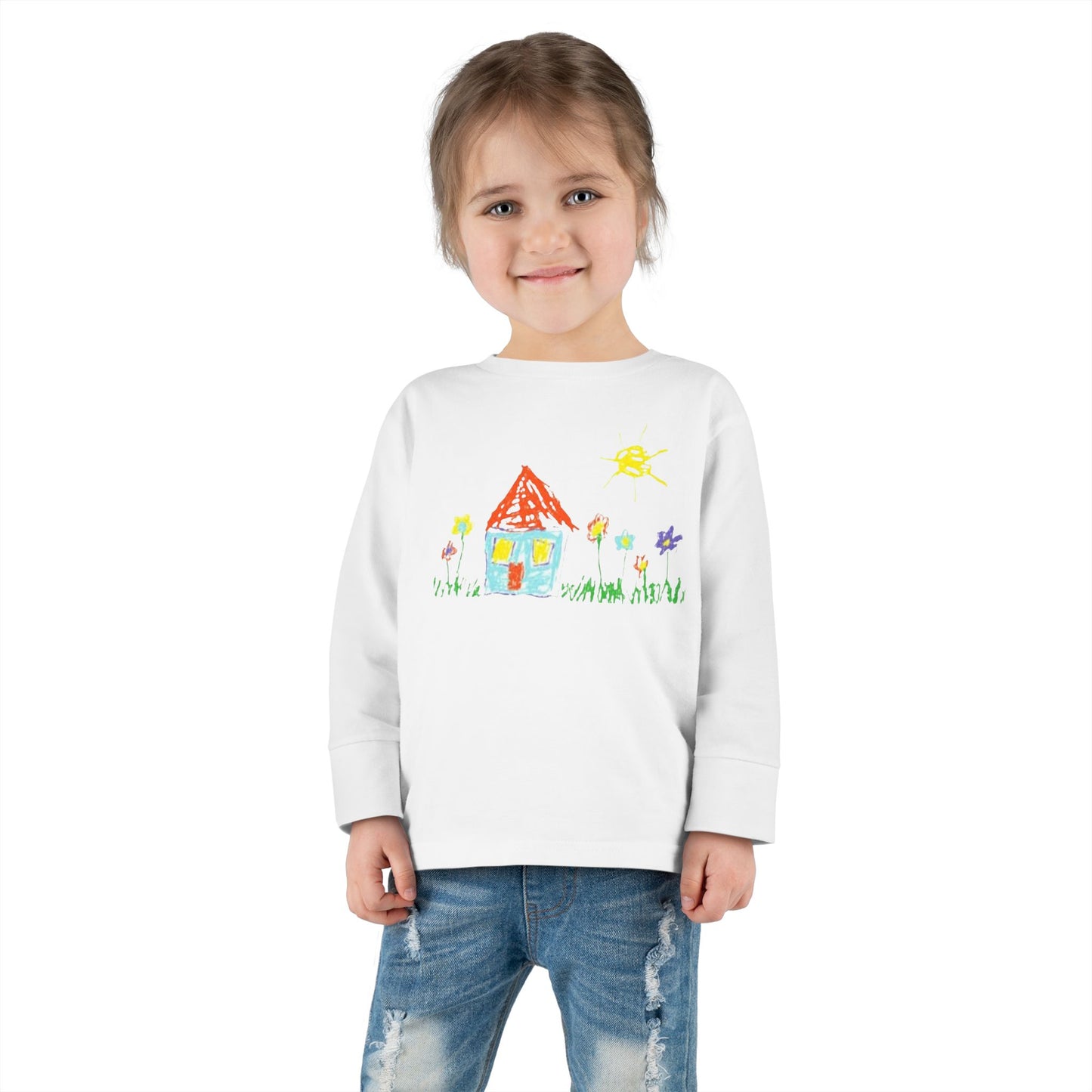 Your Child’s Art on a Shirt - Toddler Long Sleeve Tee