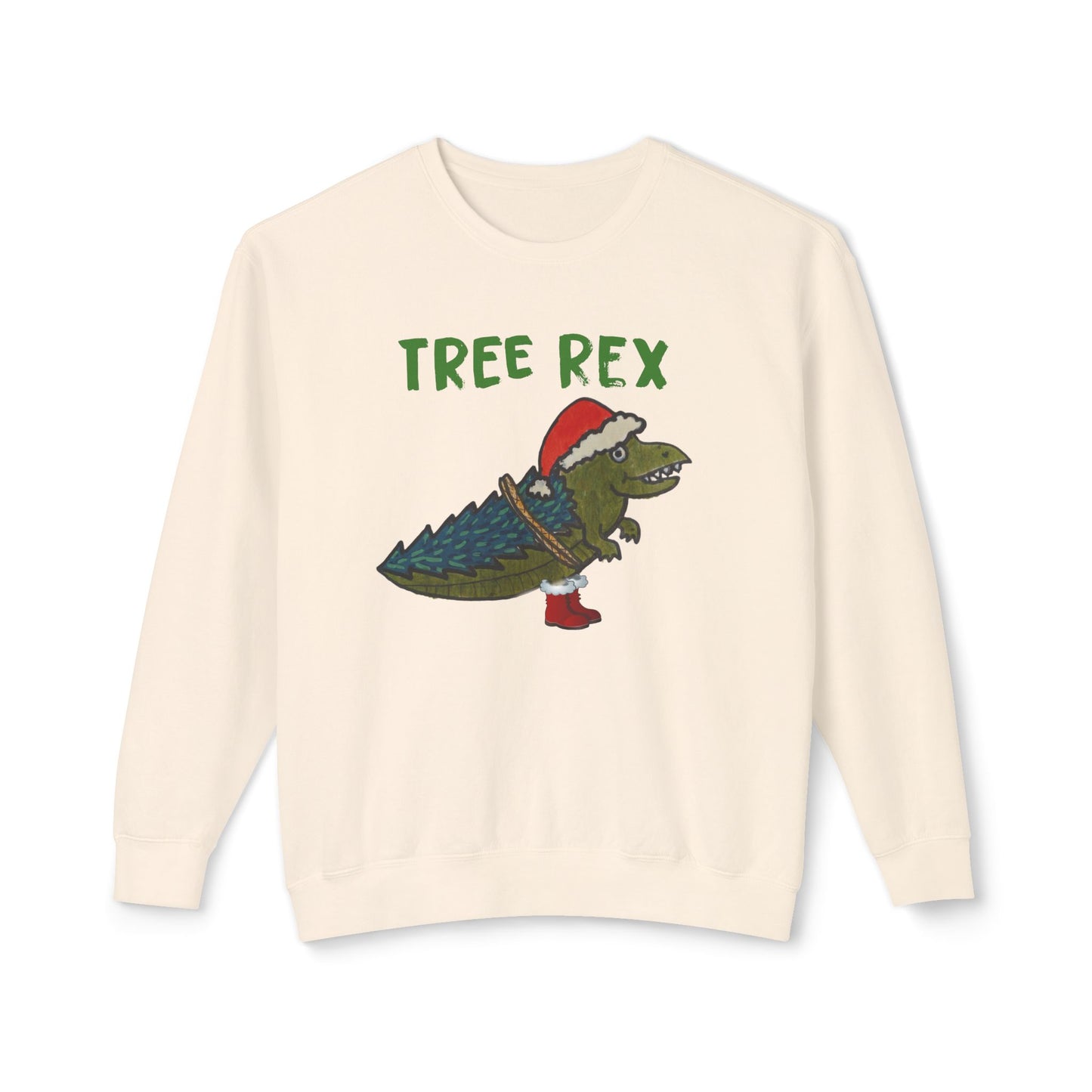 Tree Rex - Unisex Lightweight Crewneck Sweatshirt