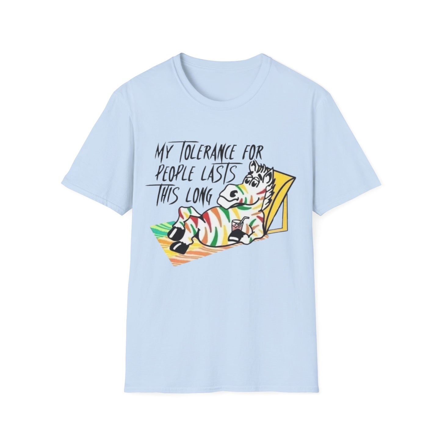 My Tolerance for people Fruit Stripe - Unisex Softstyle T-Shirt