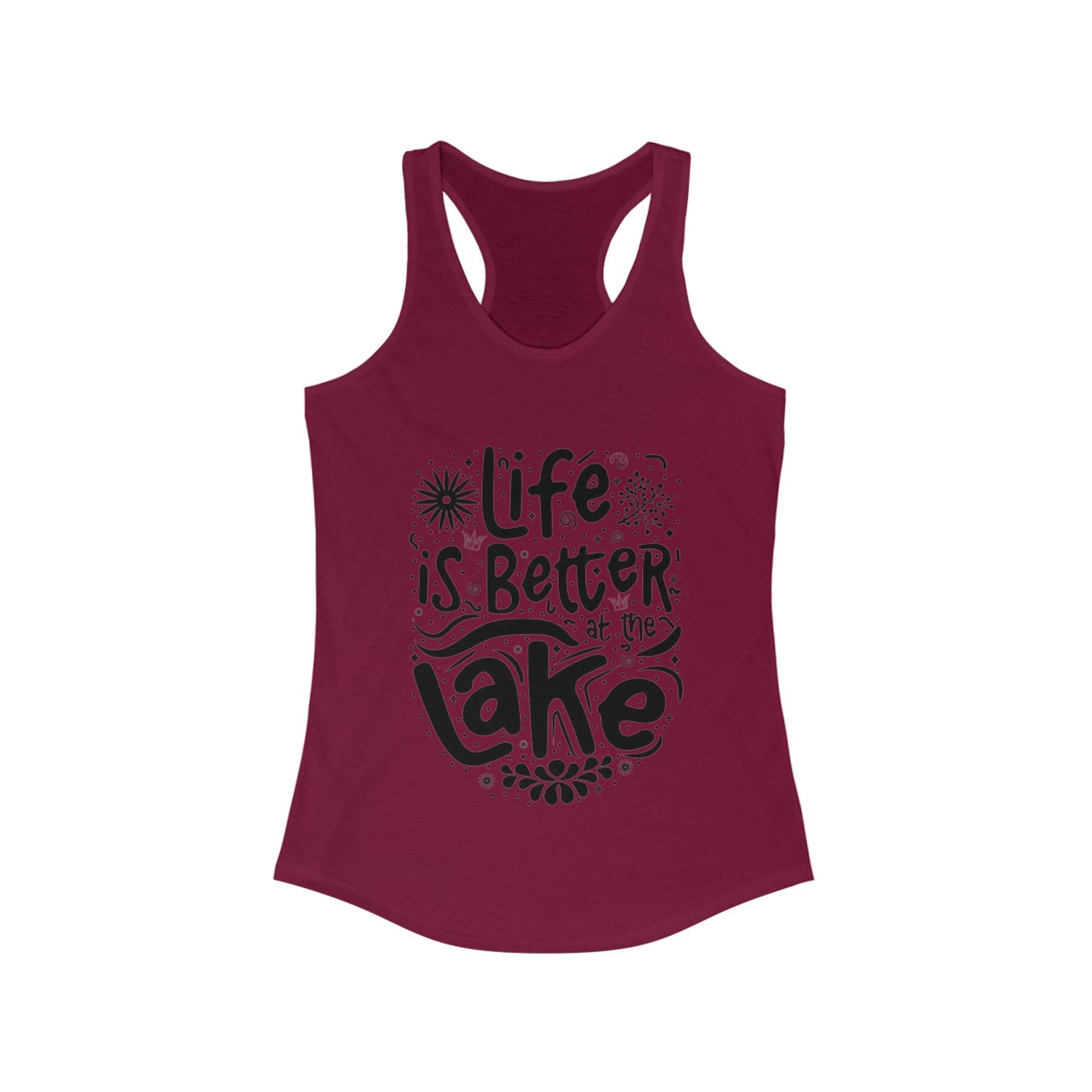 Life is Better at The Lake - Women's Ideal Racerback Tank