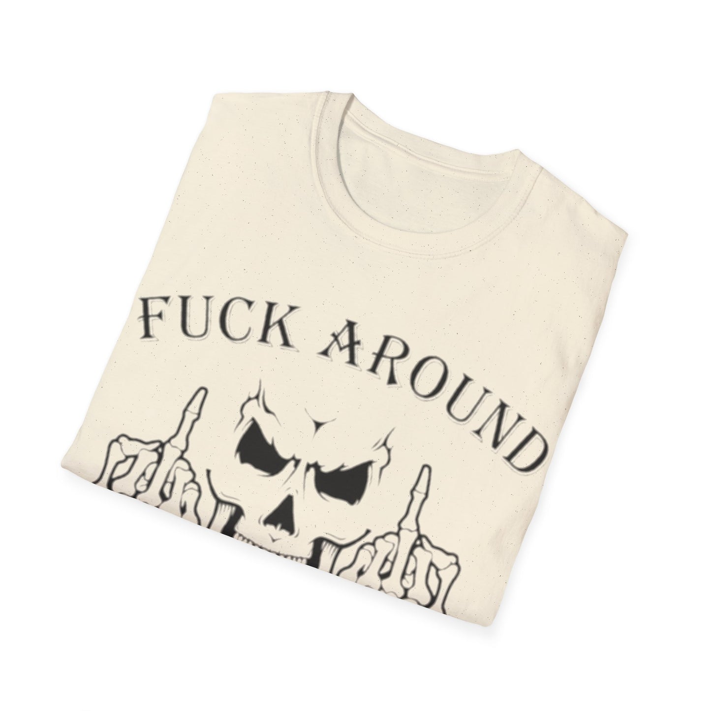 FAFO Skull & Fingers - Unisex Softstyle T-Shirt