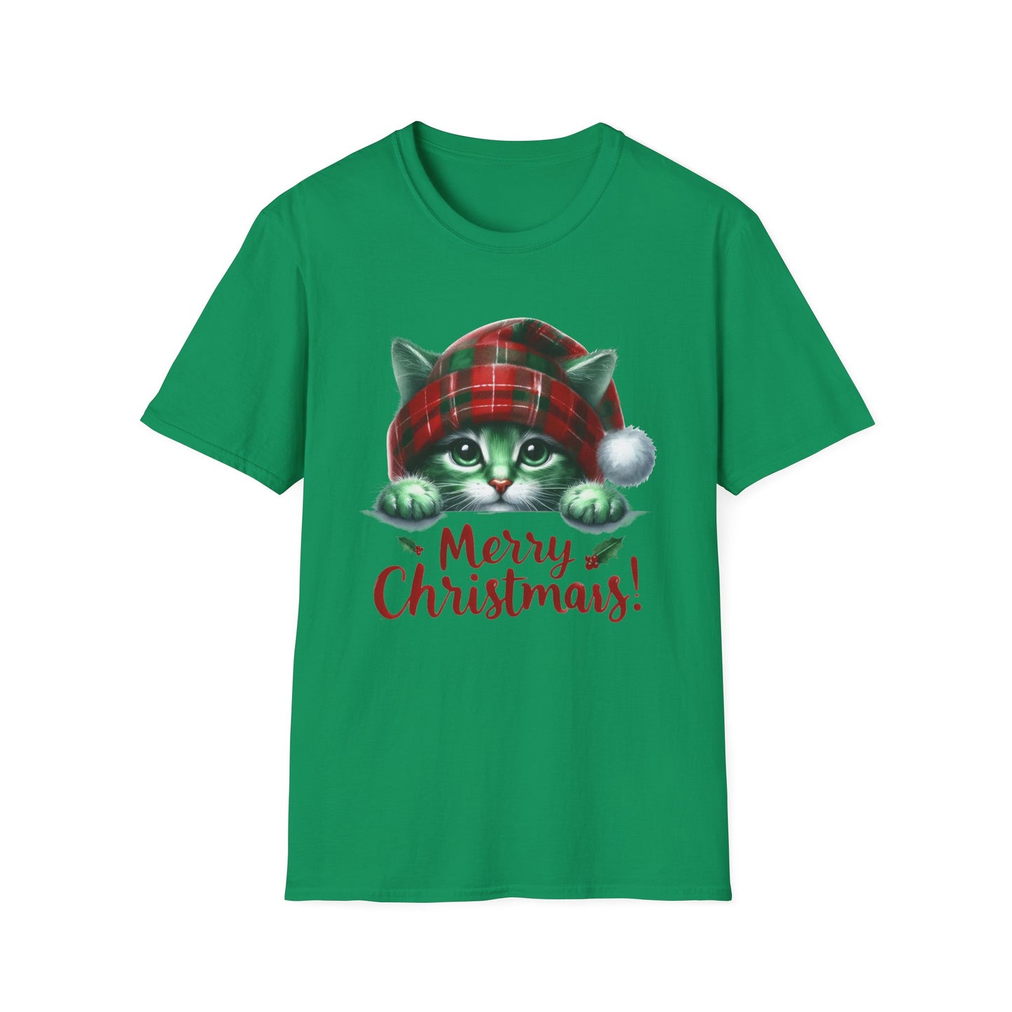 Merry Christmas Kitty - Unisex Softstyle T-Shirt