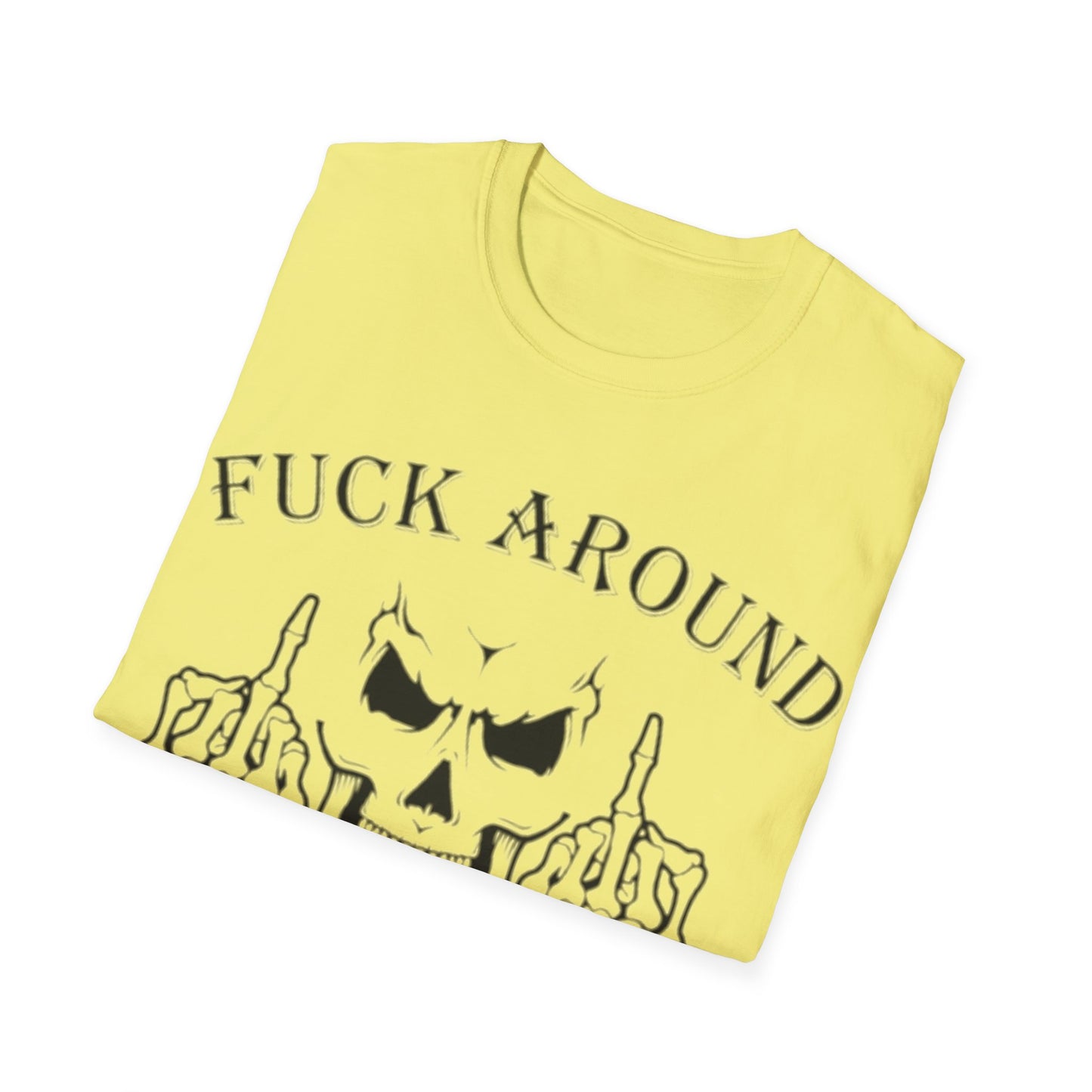 FAFO Skull & Fingers - Unisex Softstyle T-Shirt