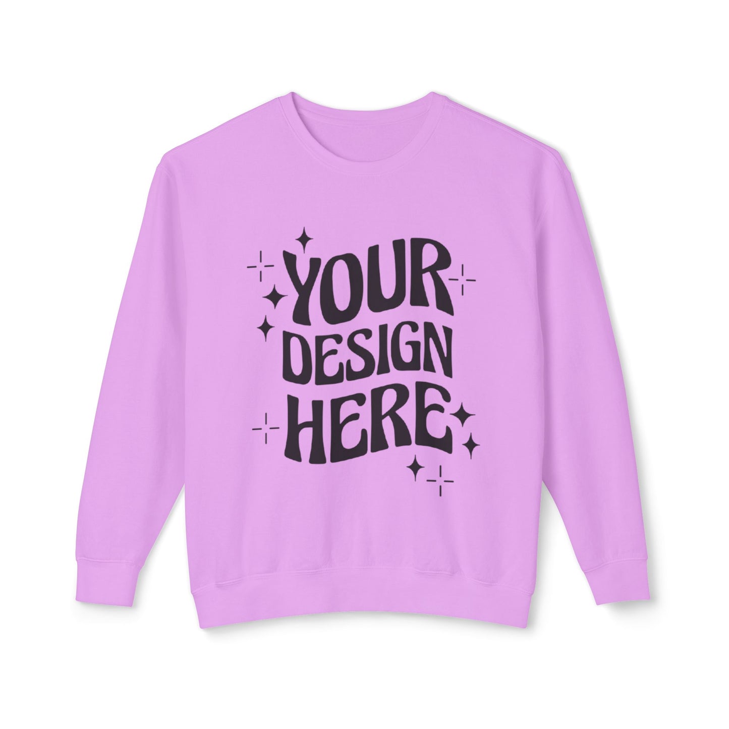 Custom - Unisex Lightweight Crewneck Sweatshirt