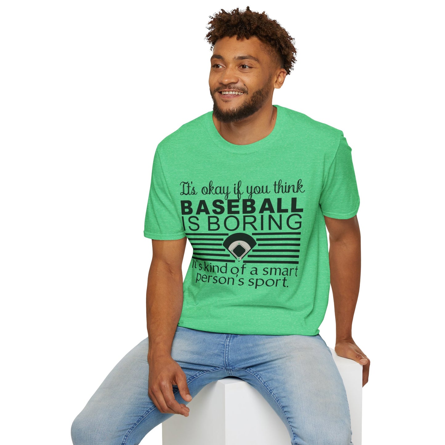 Baseballs Boring - Unisex Softstyle T-Shirt