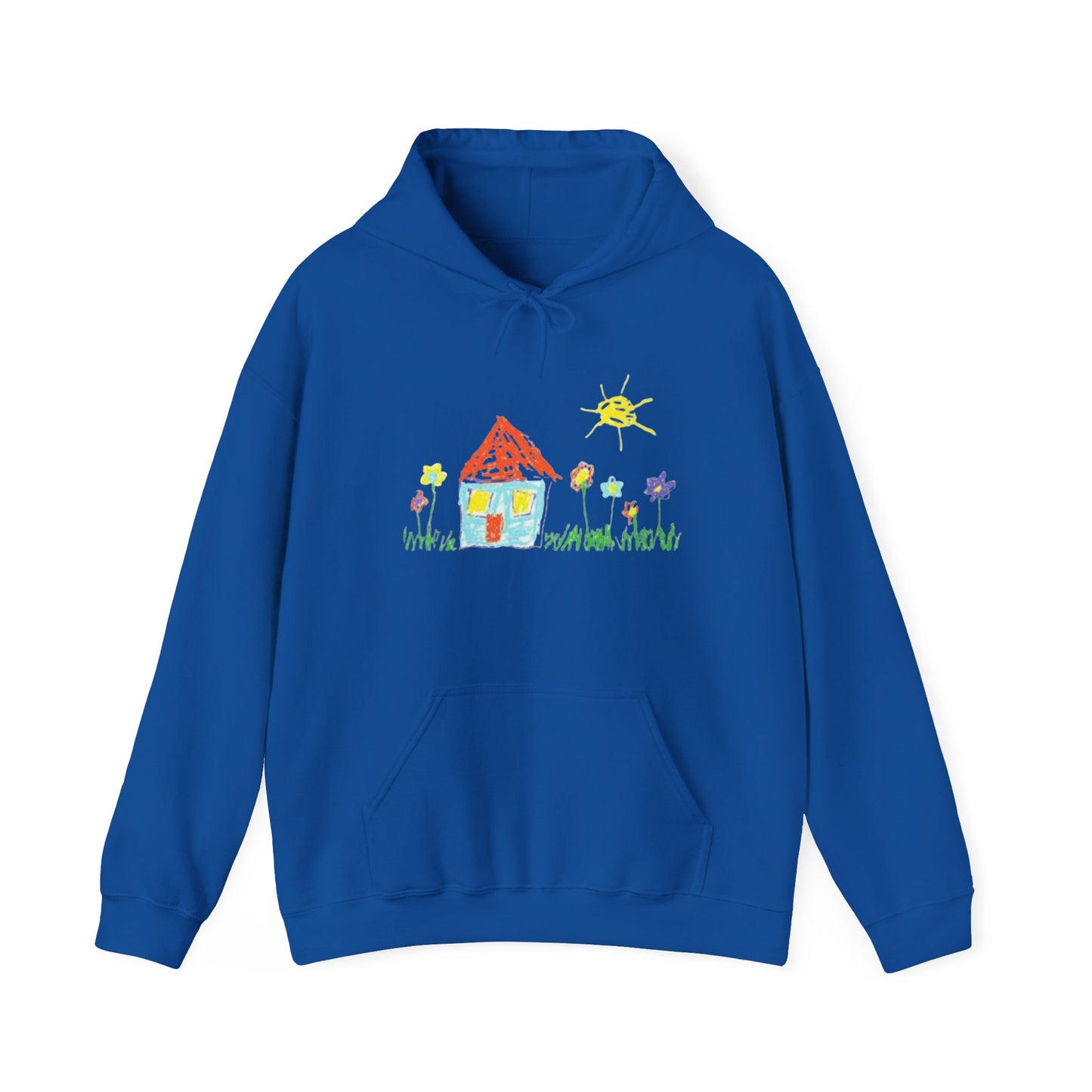 Your Childs Art on a Shirt - Adult Unisex Heavy Blend™ Hooded Sweatshirt