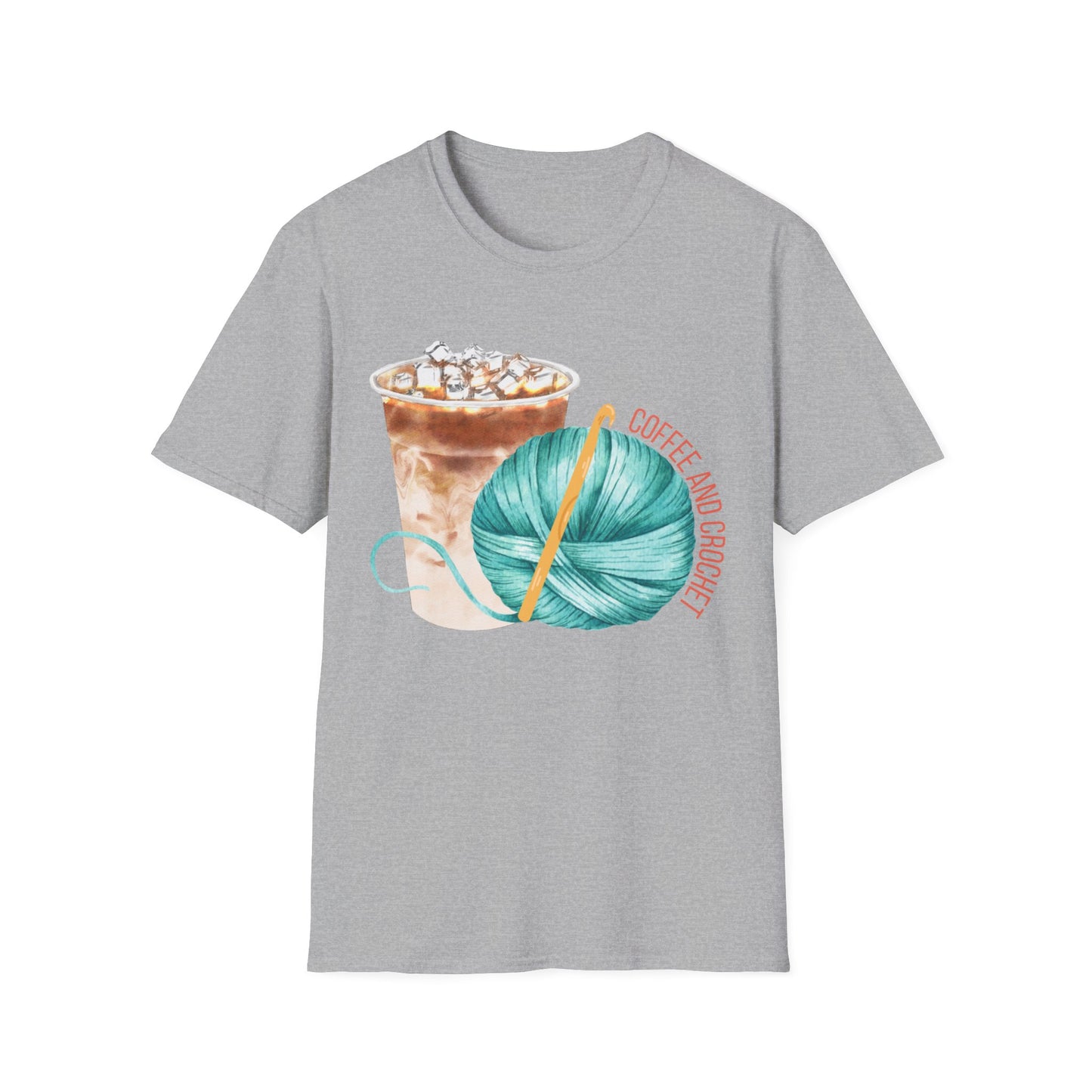 Coffee & Crochet - Unisex Softstyle T-Shirt