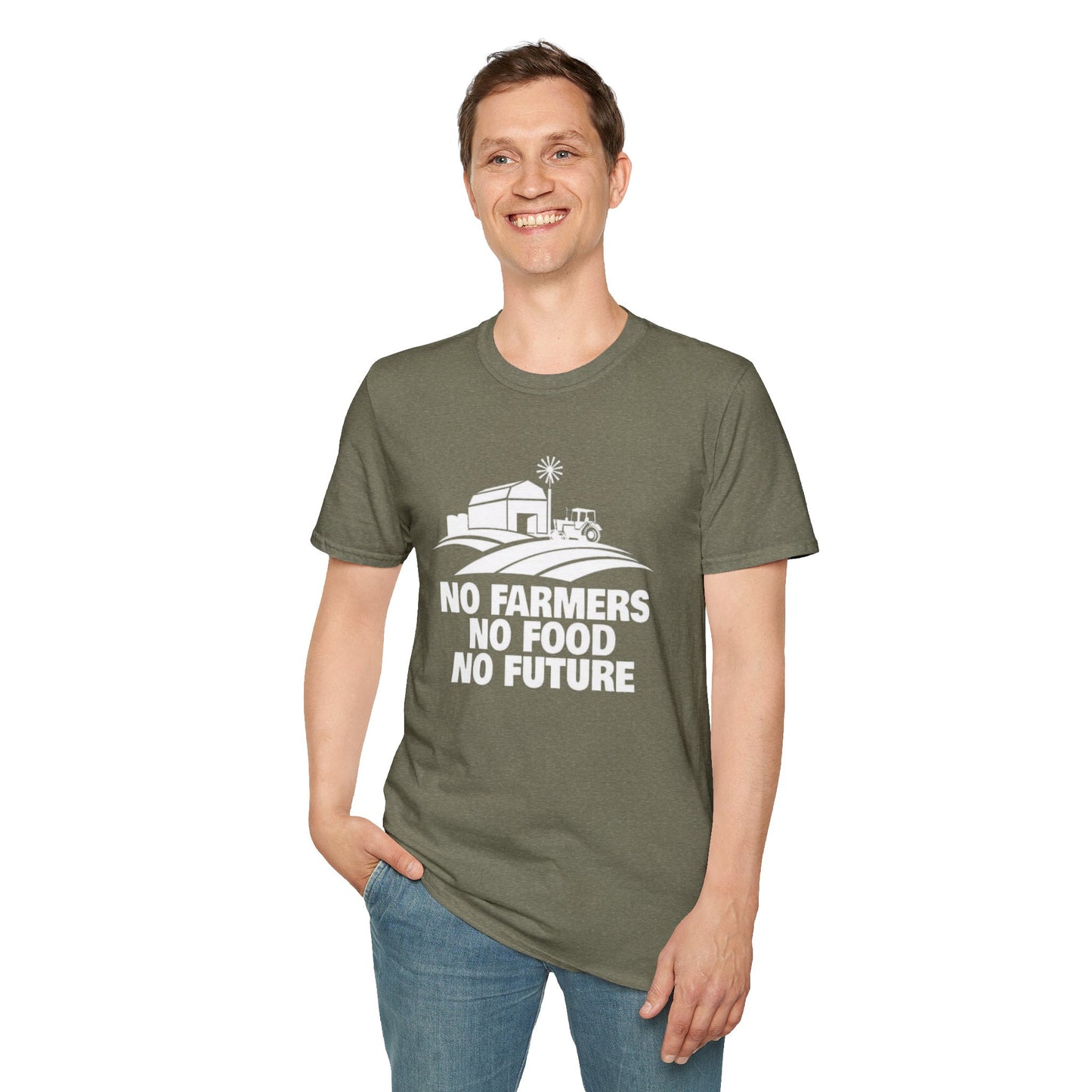 No Farmer No Food No Future - Unisex Softstyle T-Shirt