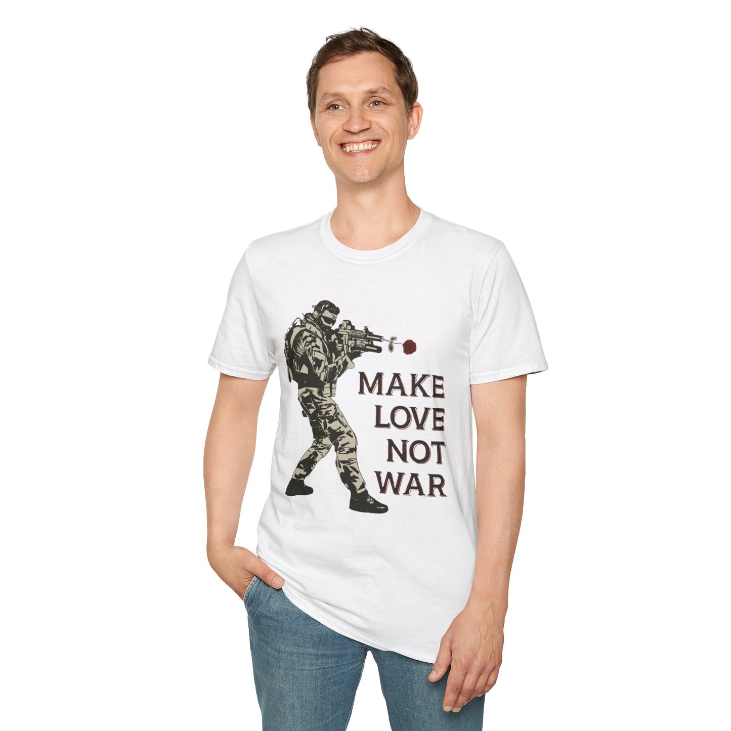 Make Love Not War - Unisex Softstyle T-Shirt