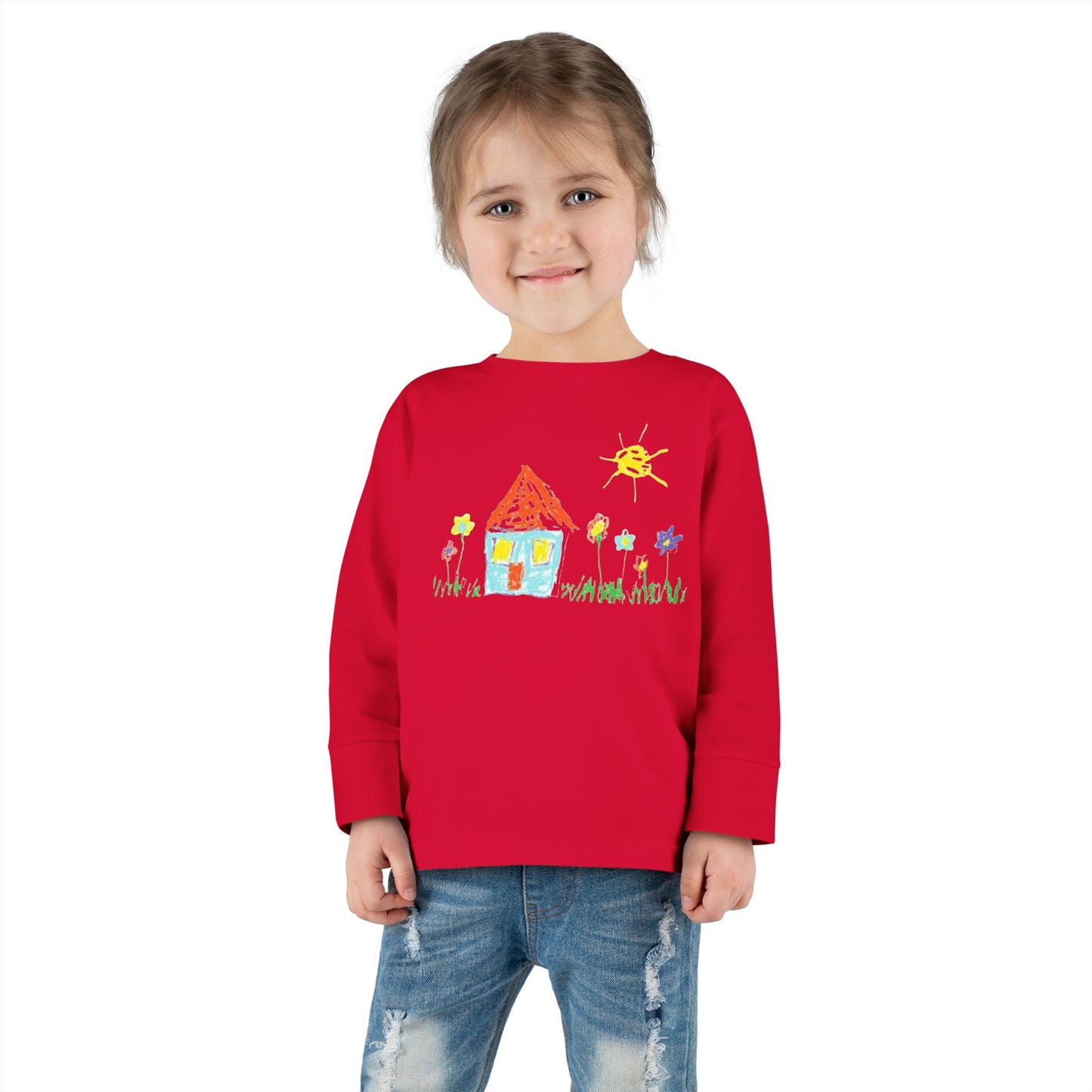 Your Child’s Art on a Shirt - Toddler Long Sleeve Tee