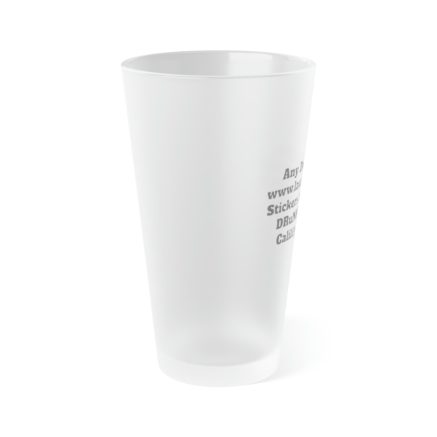 Custom - Frosted Pint Glass, 16oz