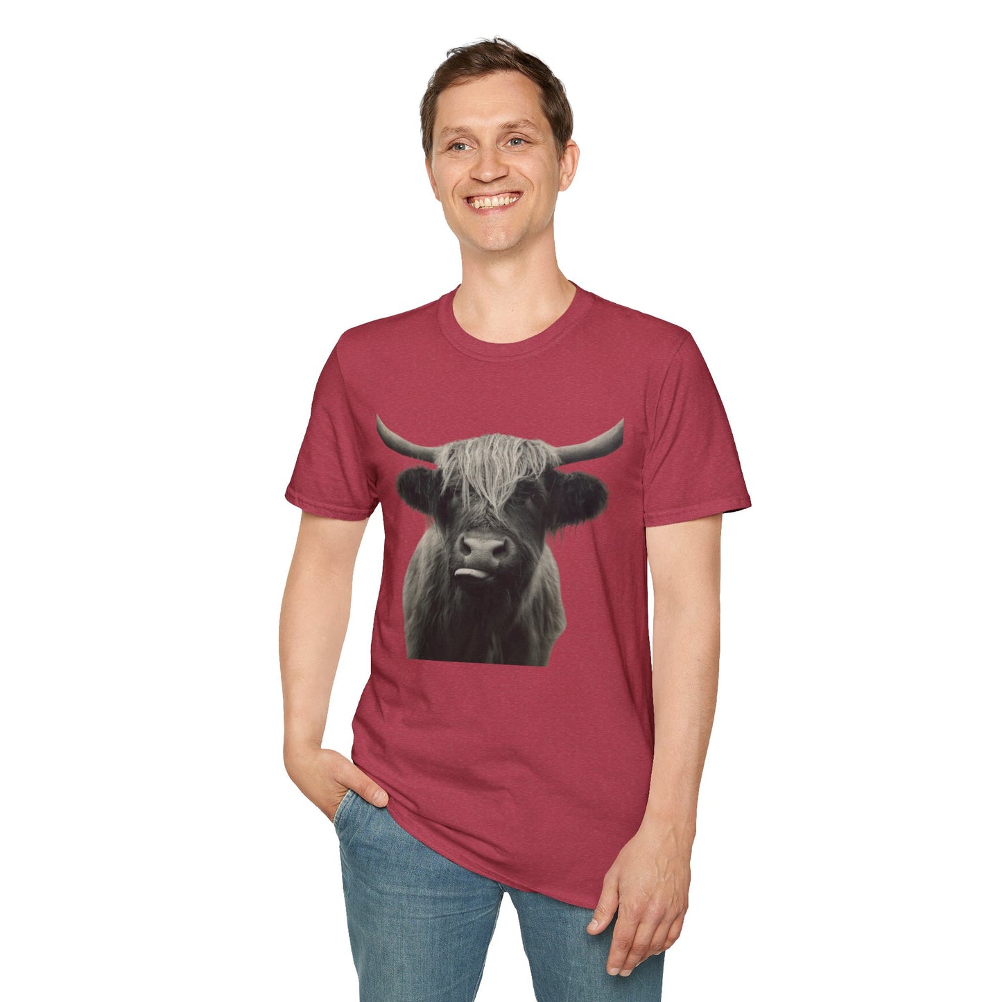 Just a Highland Cow - Unisex Softstyle T-Shirt