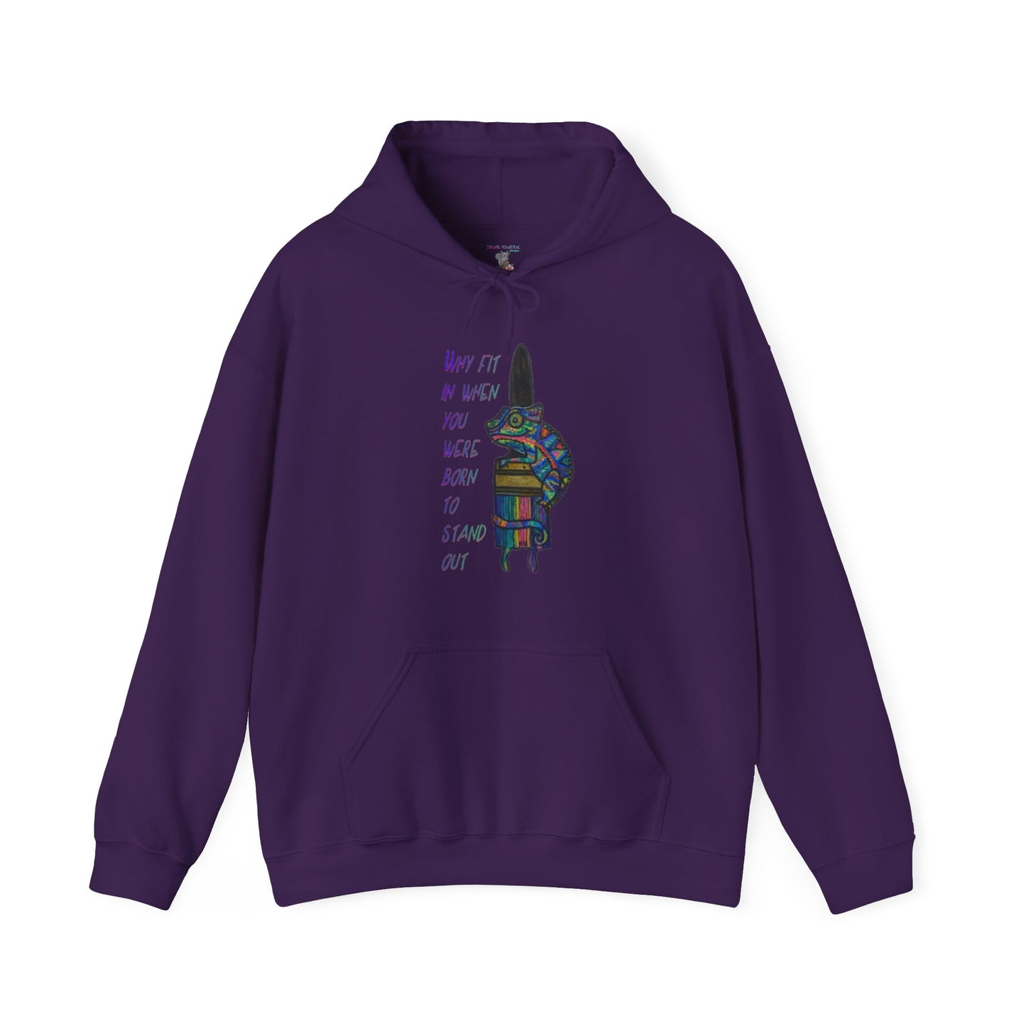 Why fit in when you were born to stand out - Unisex Heavy Blend™ Hooded Sweatshirt