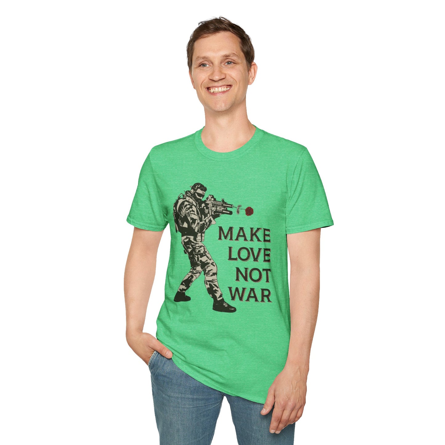 Make Love Not War - Unisex Softstyle T-Shirt