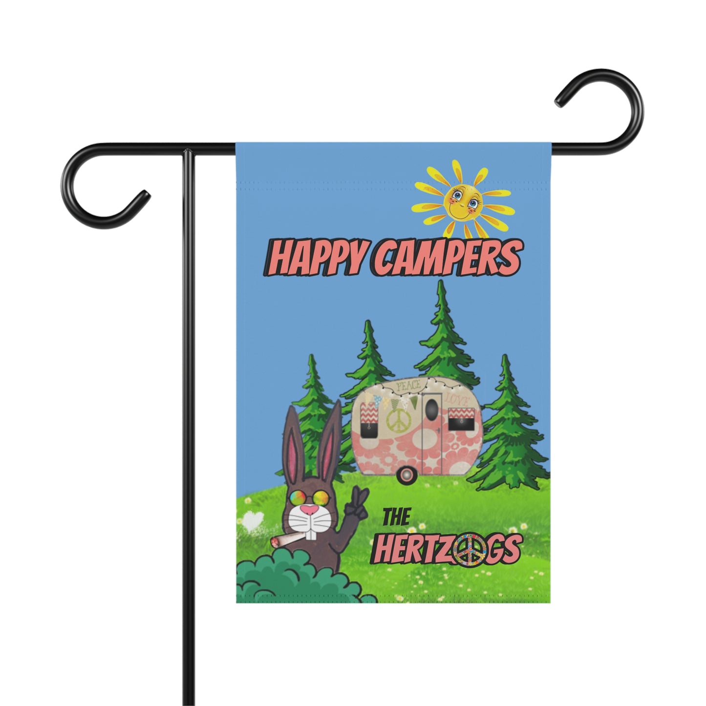 Happy Campers - Custom Garden & House Banner