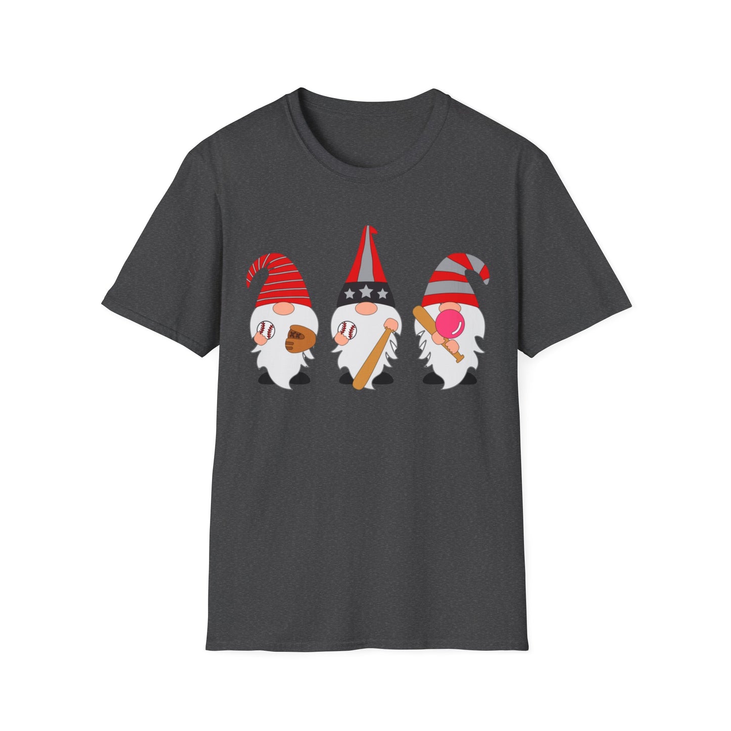 Gnome Baseball - Unisex Softstyle T-Shirt