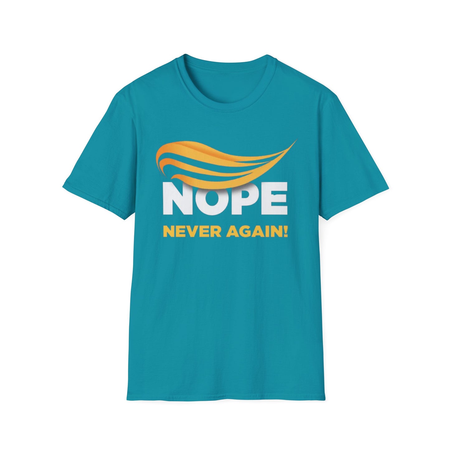 Nope Never Again - Unisex Softstyle T-Shirt