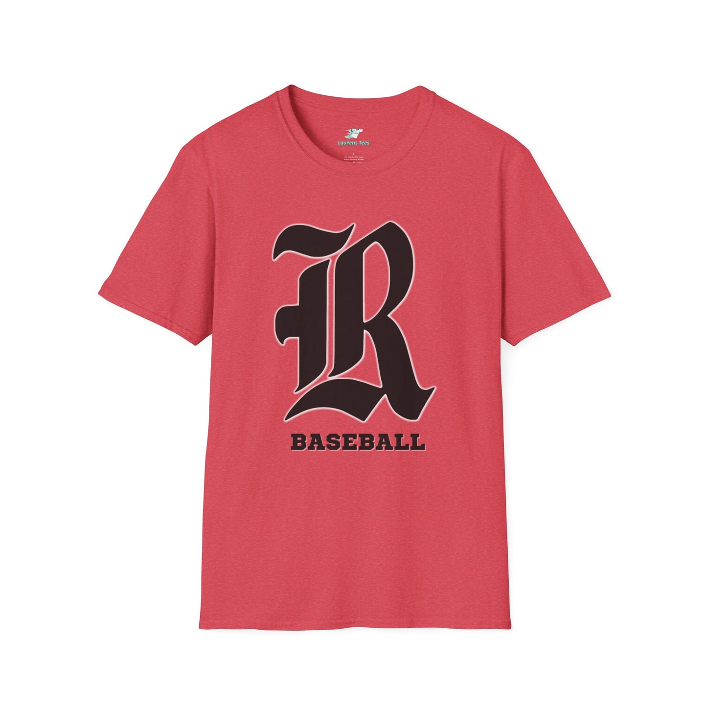 Custom one side Front or Back (RHS Baseball used as example) - Unisex Softstyle T-Shirt