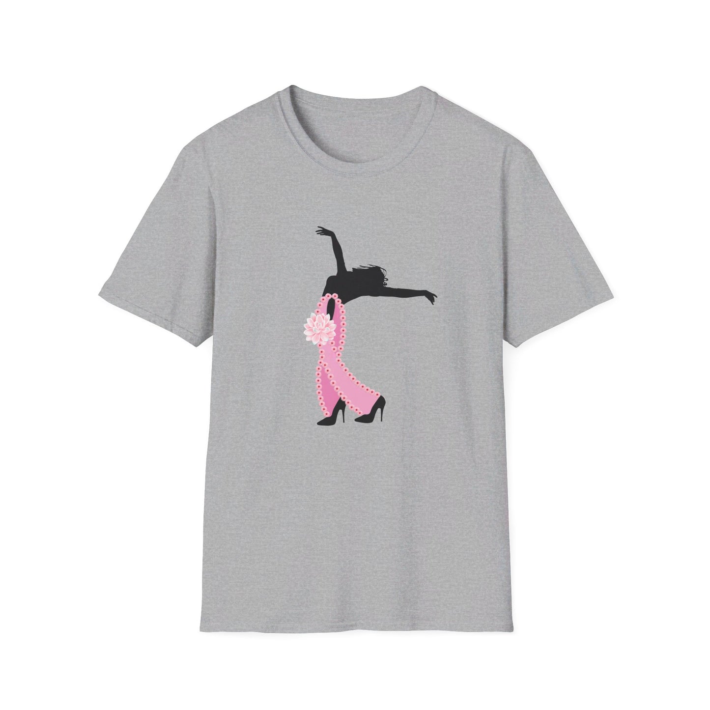 Breast Cancer Awareness Dancer- Unisex Softstyle T-Shirt