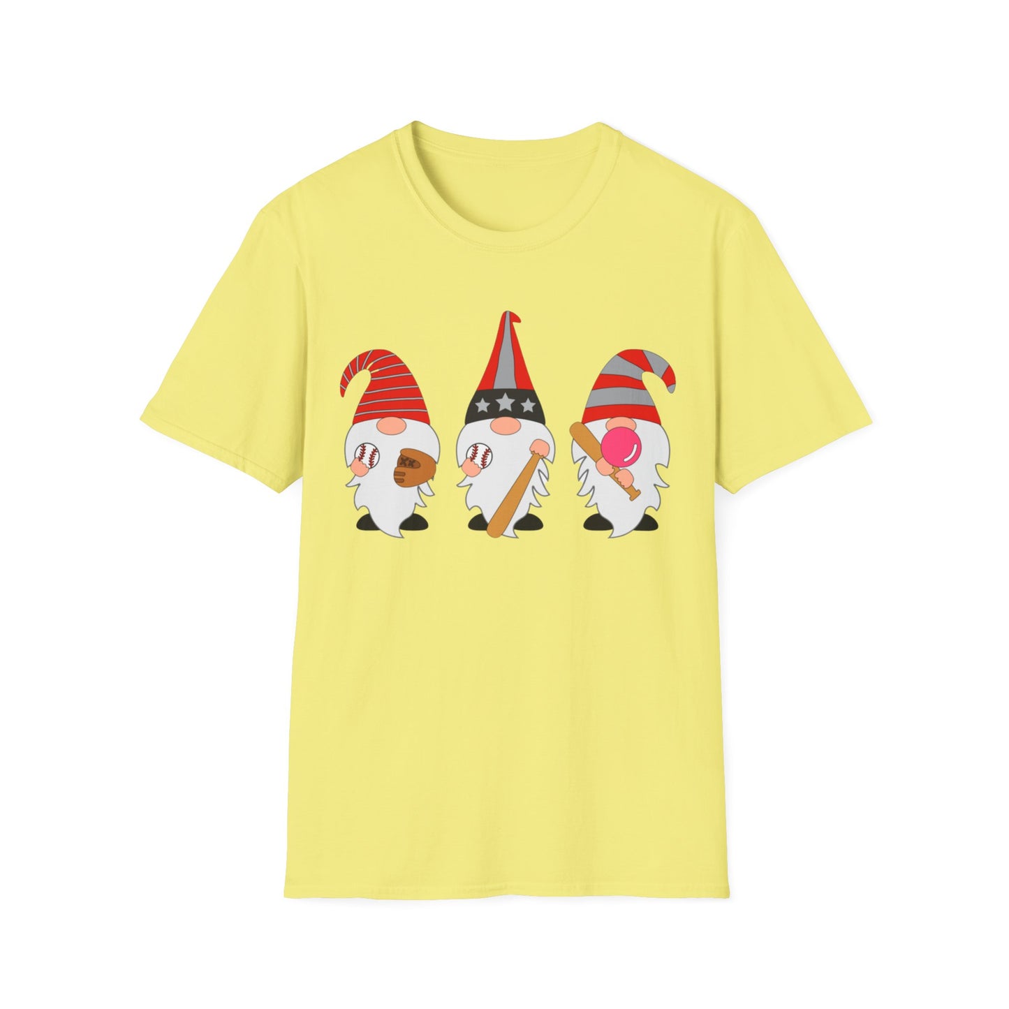 Gnome Baseball - Unisex Softstyle T-Shirt