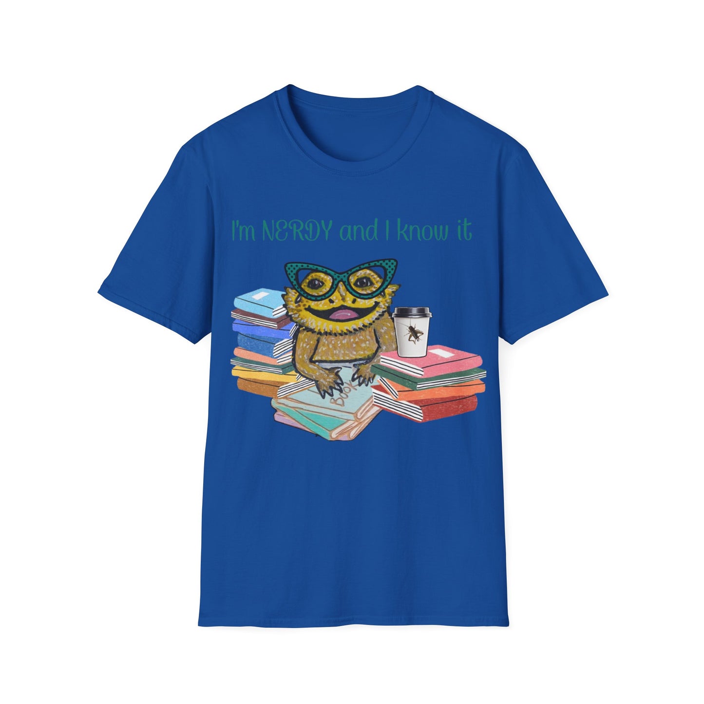 I'm Nerdy & I Know It Beardie - Unisex Softstyle T-Shirt