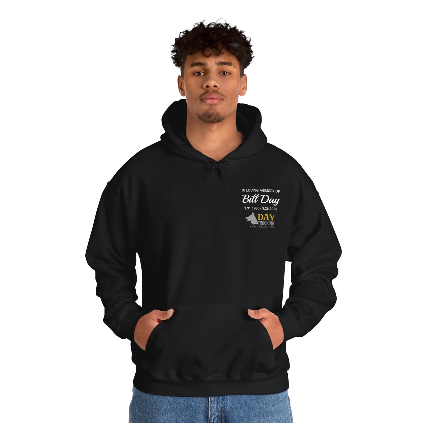 SJ Day Trucking - Hoodie FRONT AND BACK DESIGNS - Unisex Heavy Blend™ Hooded Sweatshirt