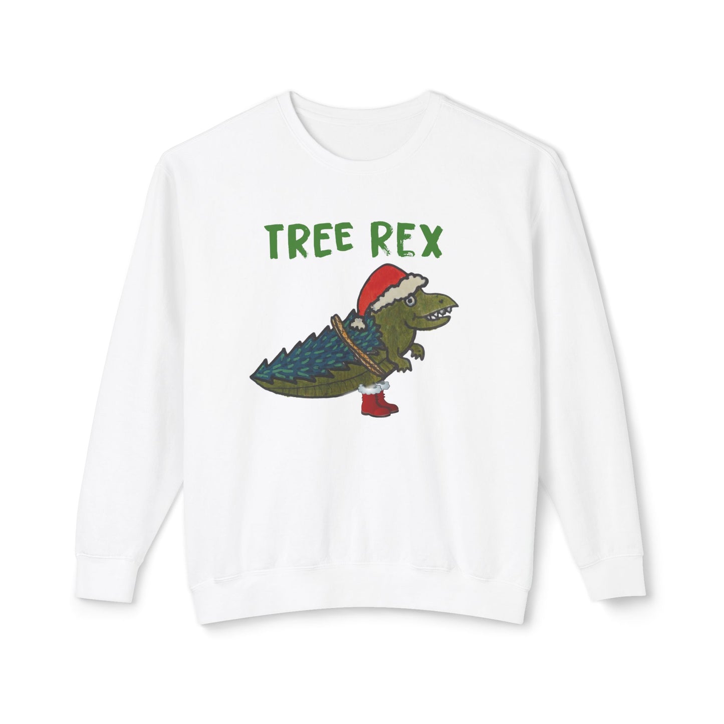 Tree Rex - Unisex Lightweight Crewneck Sweatshirt