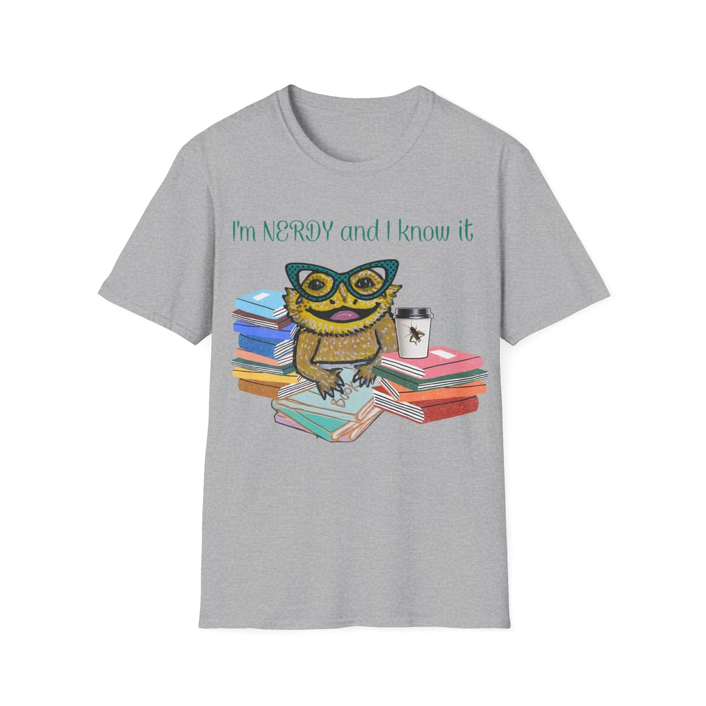 I'm Nerdy & I Know It Beardie - Unisex Softstyle T-Shirt