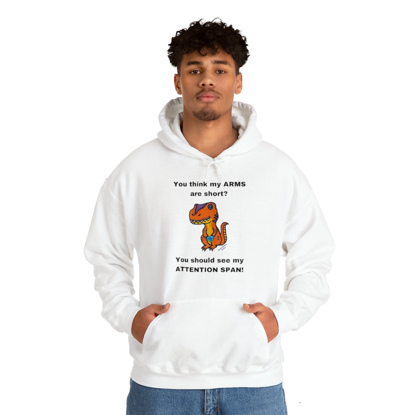 You think my arms are short... - Unisex Heavy Blend™ Hooded Sweatshirt