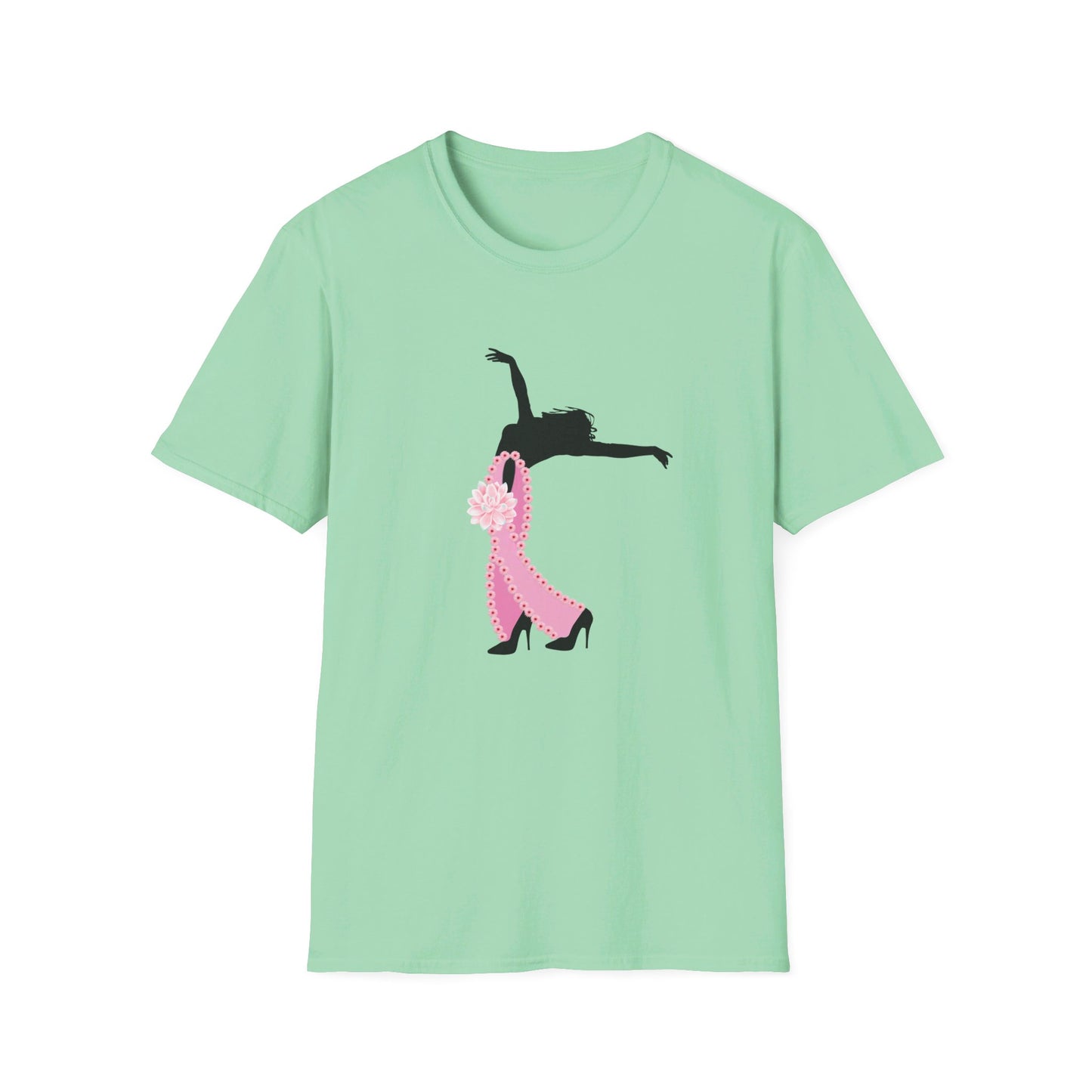 Breast Cancer Awareness Dancer- Unisex Softstyle T-Shirt