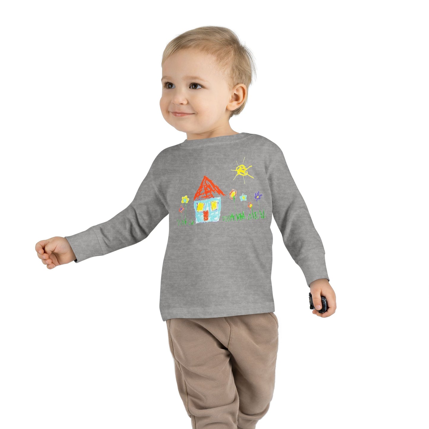 Your Child’s Art on a Shirt - Toddler Long Sleeve Tee