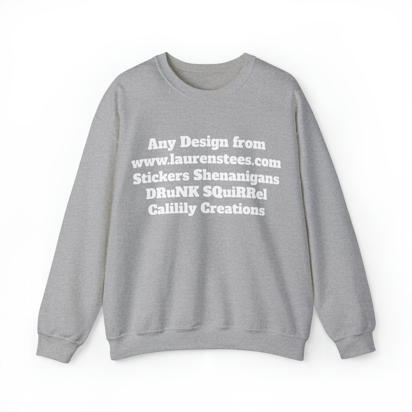 Custom or Any design on site (One side design) - Unisex Heavy Blend™ Crewneck Sweatshirt