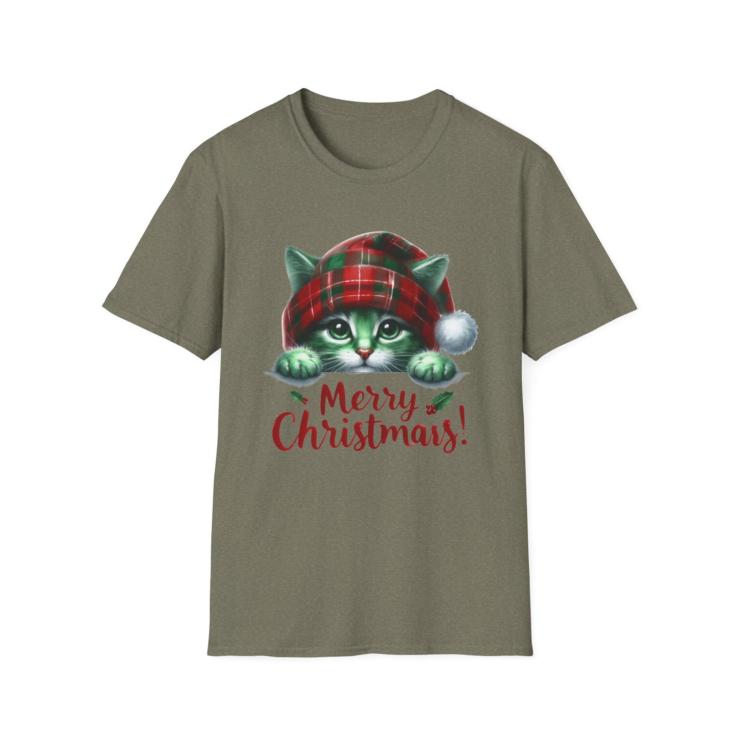 Merry Christmas Kitty - Unisex Softstyle T-Shirt