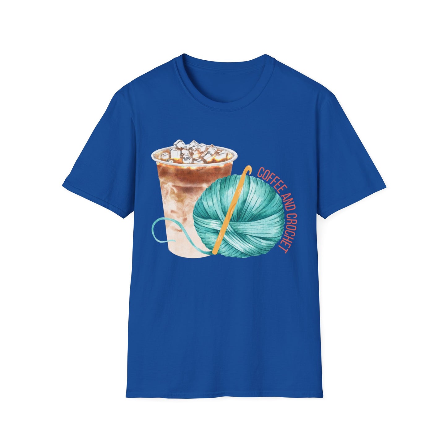 Coffee & Crochet - Unisex Softstyle T-Shirt