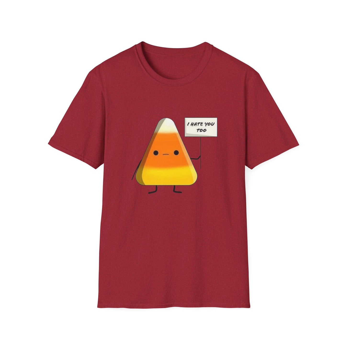 I Hate You Too Candy Corn - Unisex Softstyle T-Shirt