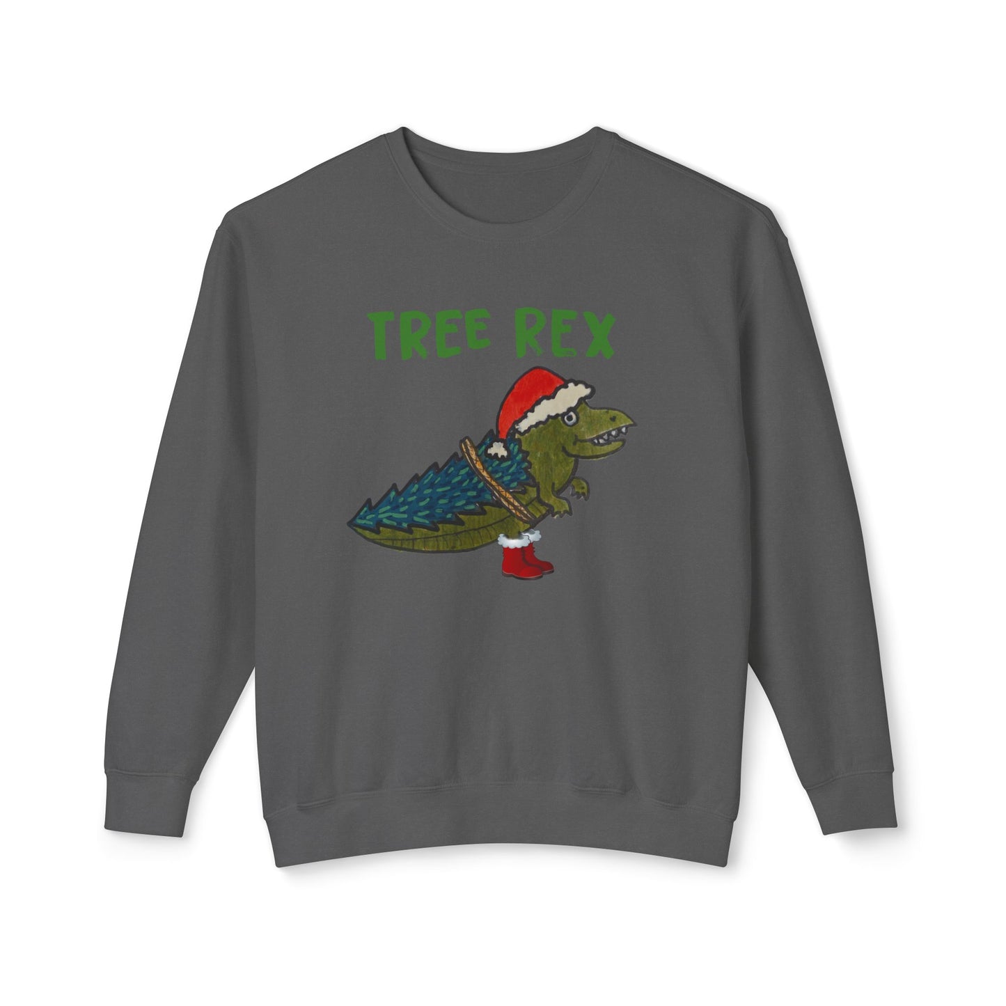 Tree Rex - Unisex Lightweight Crewneck Sweatshirt