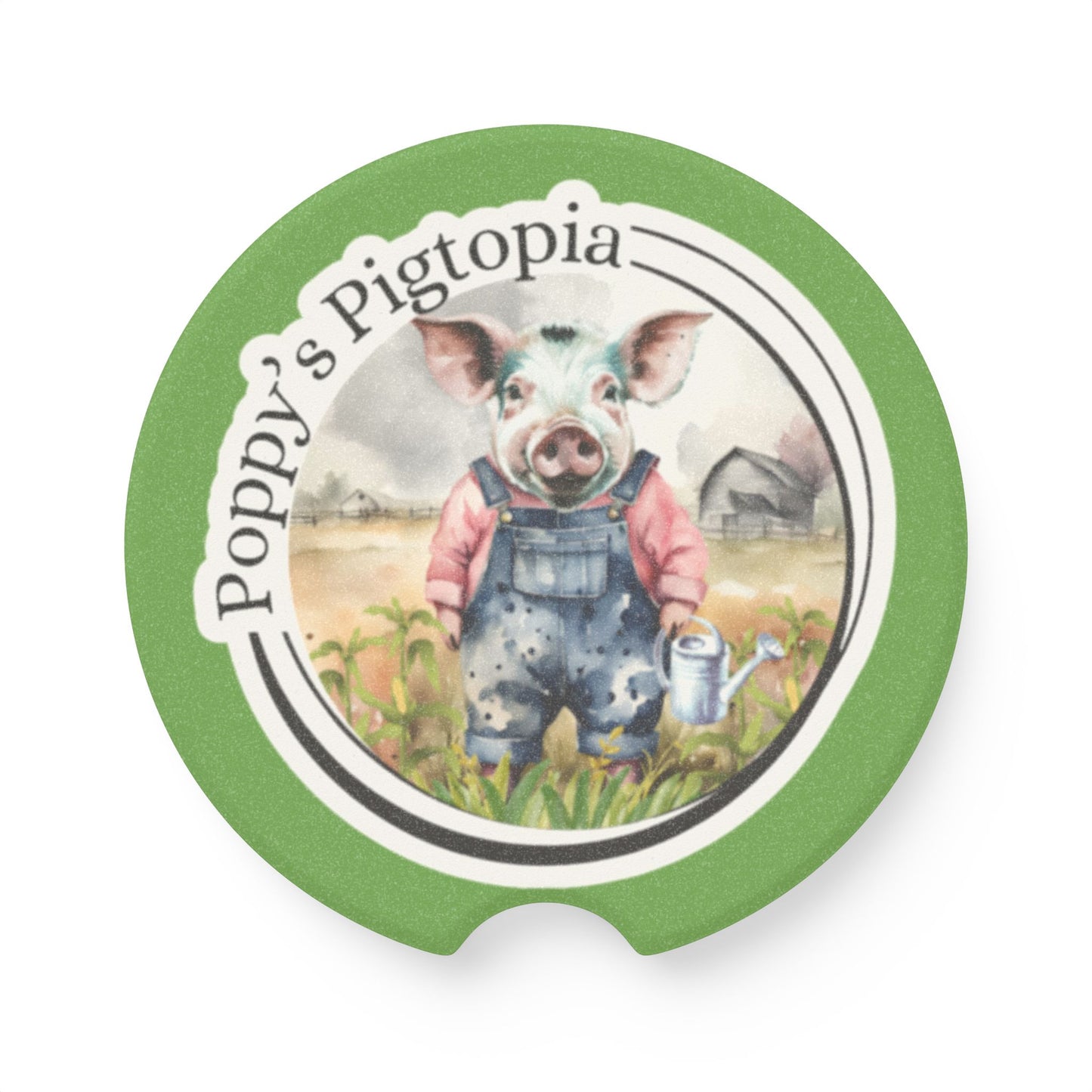 Poppy’s Pigtopia - Soapstone Car Coaster