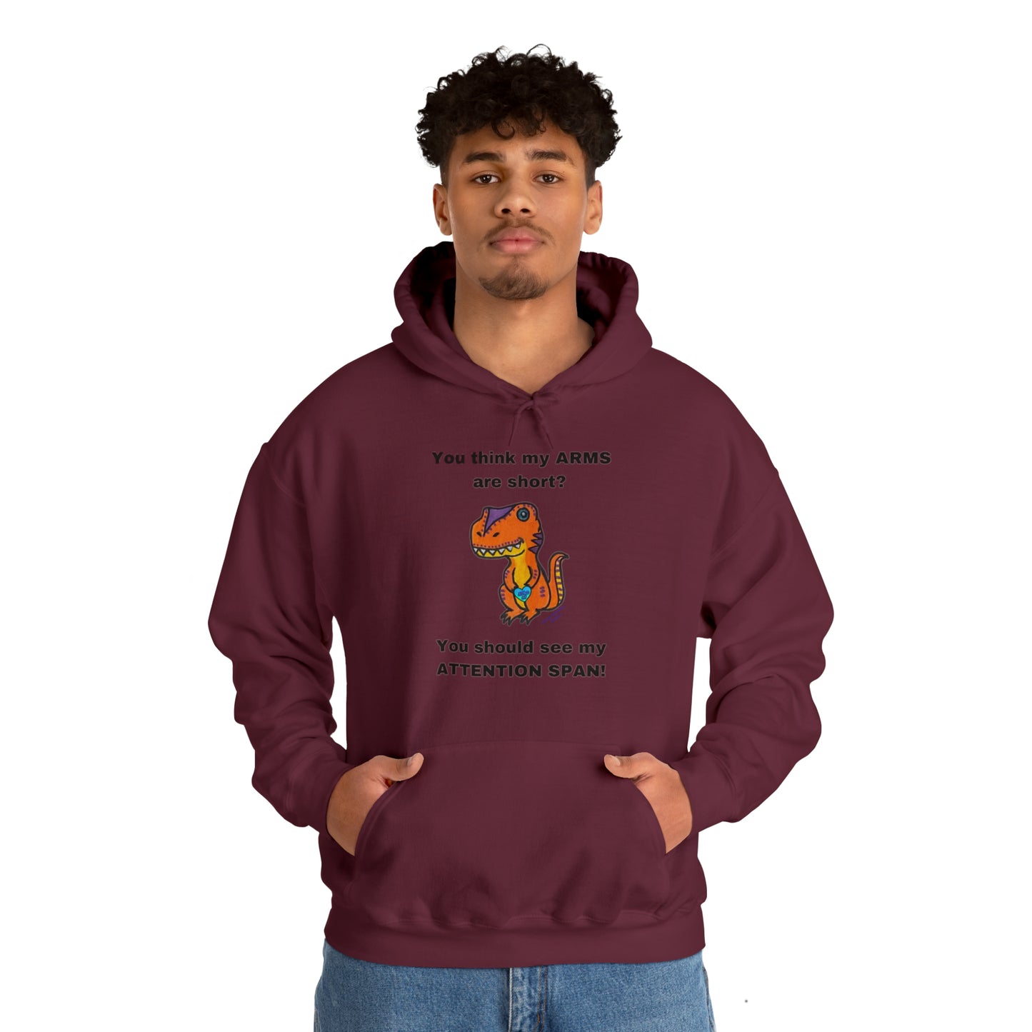 You think my arms are short... - Unisex Heavy Blend™ Hooded Sweatshirt