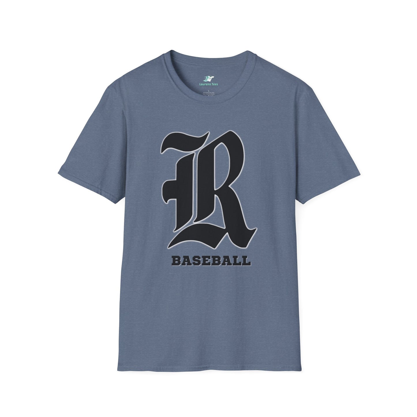 Custom one side Front or Back (RHS Baseball used as example) - Unisex Softstyle T-Shirt