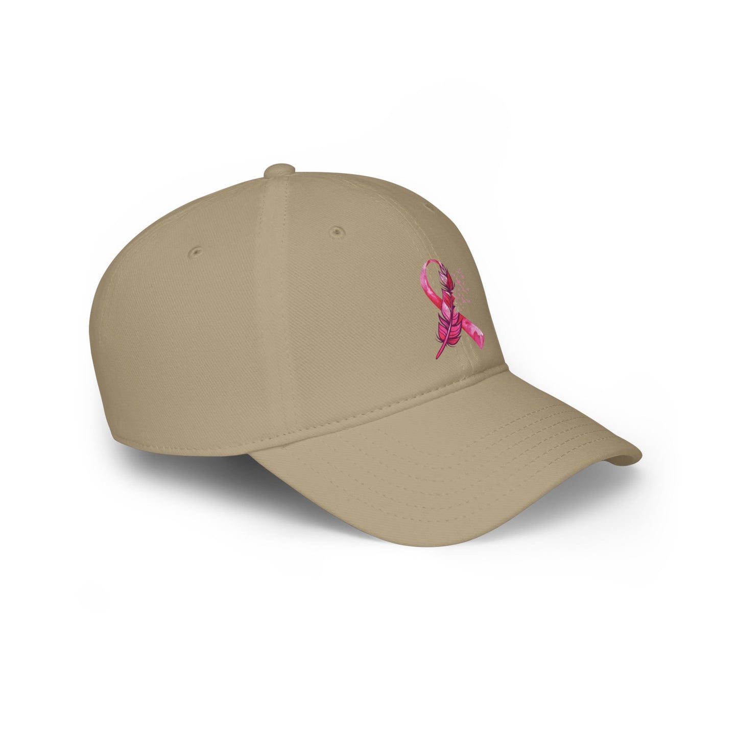 Breast Cancer Awareness Feather - Low Profile Baseball Cap