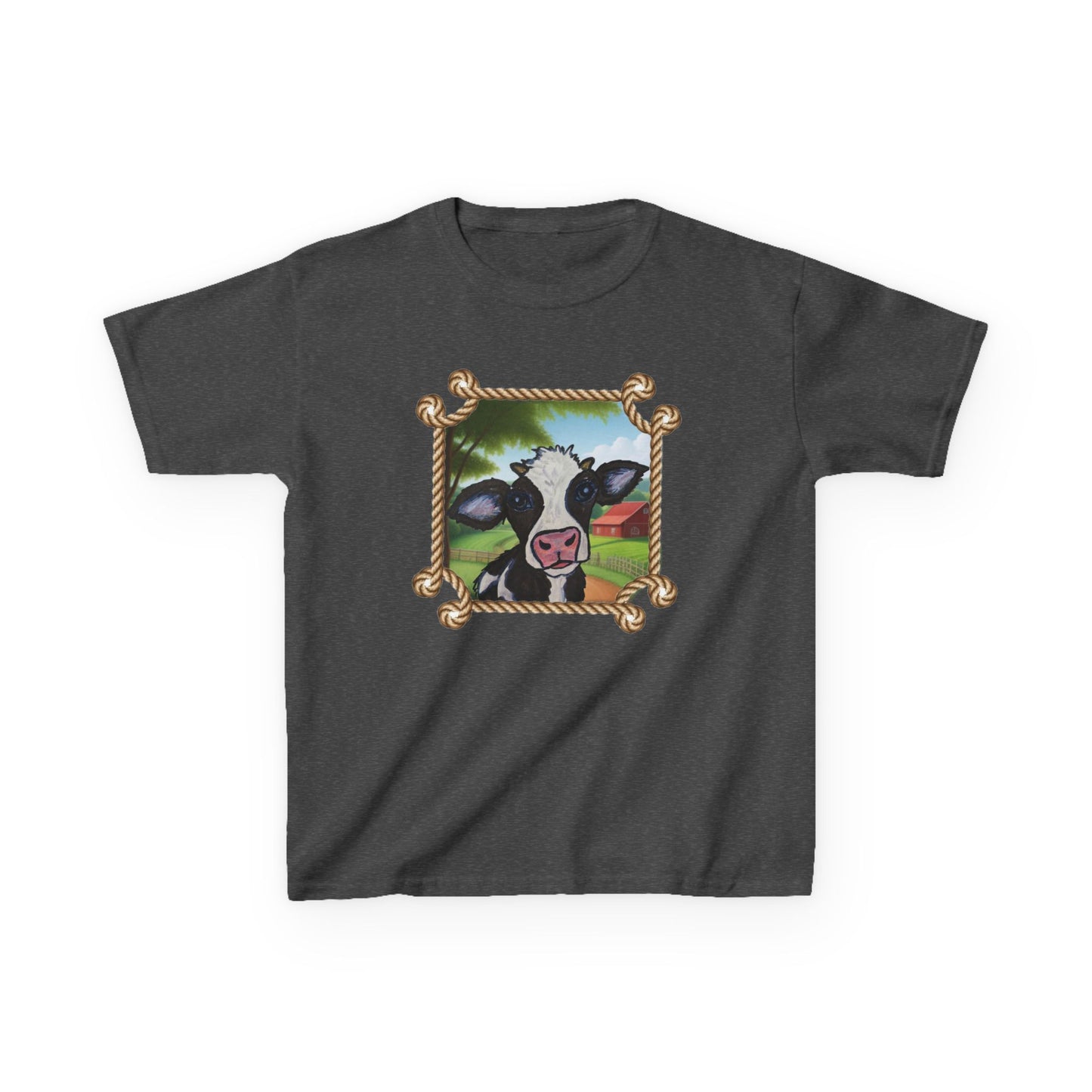 Cute Cow Kids Tee - Fun Farm Animal Graphic T-Shirt